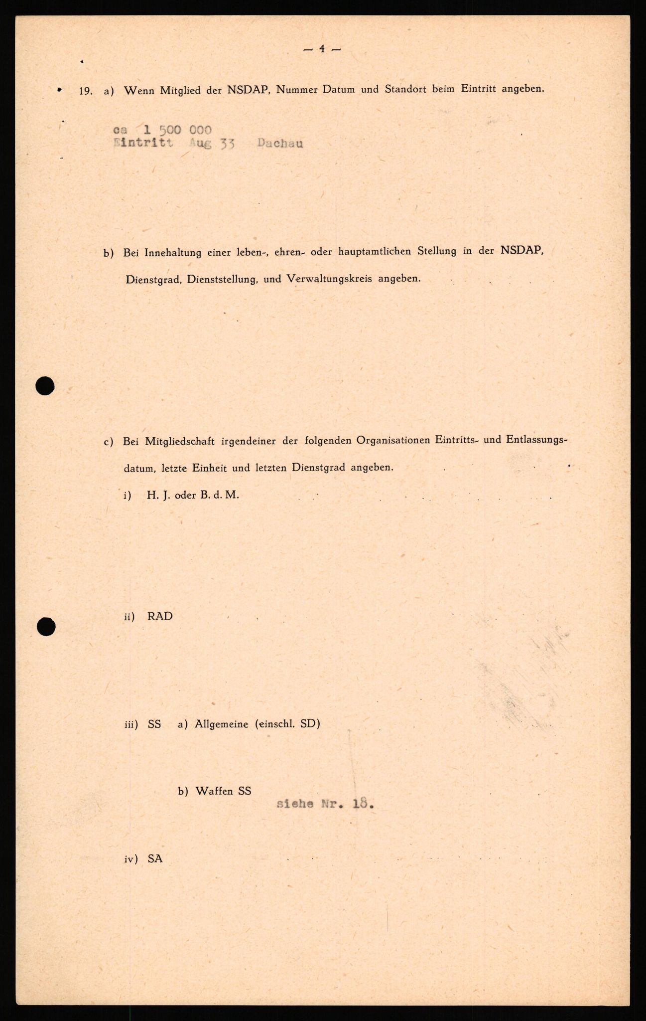 Forsvaret, Forsvarets overkommando II, AV/RA-RAFA-3915/D/Db/L0038: CI Questionaires. Tyske okkupasjonsstyrker i Norge. Østerrikere., 1945-1946, s. 298