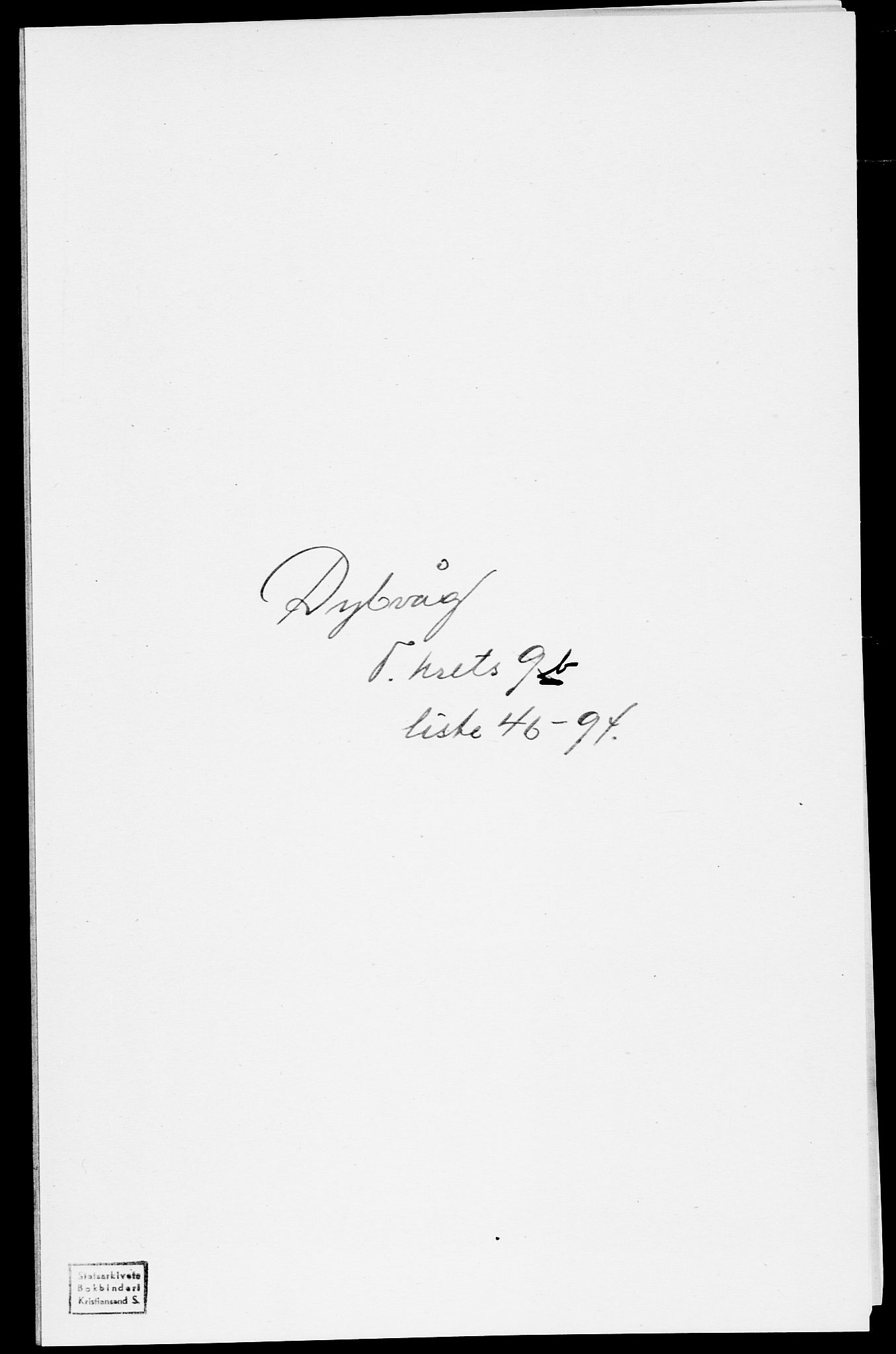 SAK, Folketelling 1875 for 0915P Dypvåg prestegjeld, 1875, s. 1203