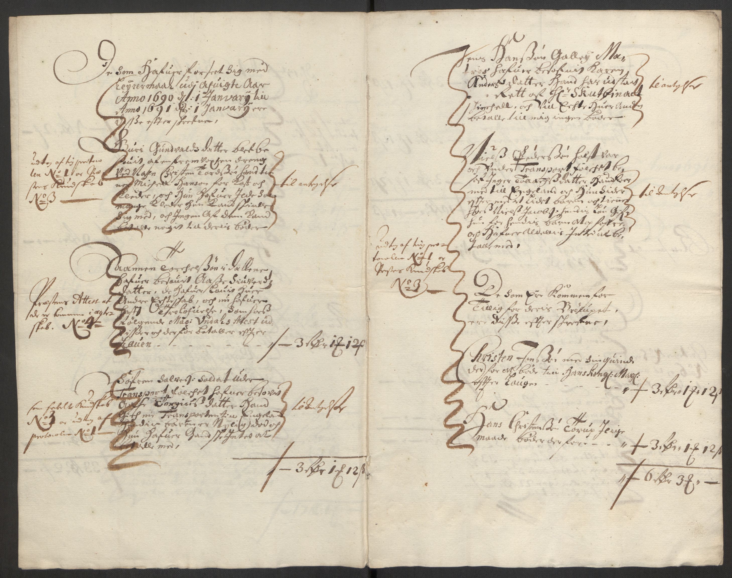 Rentekammeret inntil 1814, Reviderte regnskaper, Byregnskaper, AV/RA-EA-4066/R/Rm/L0285: [M18] Sikt og sakefall, 1681-1718, s. 135