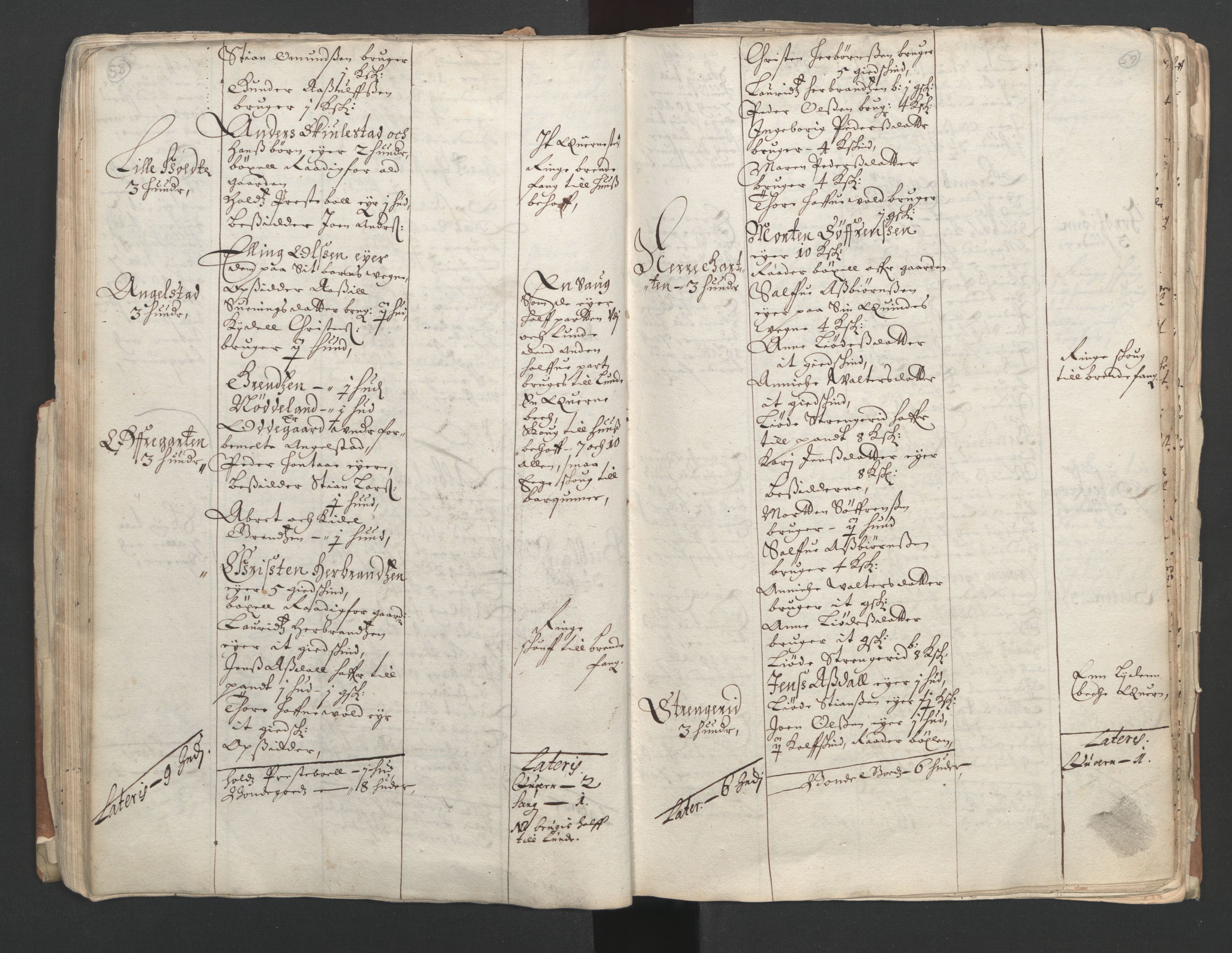 Rentekammeret inntil 1814, Realistisk ordnet avdeling, AV/RA-EA-4070/L/L0020/0002: Agder lagdømme: / Alminnelig jordebok. Nedenes len, 1661, s. 58-59