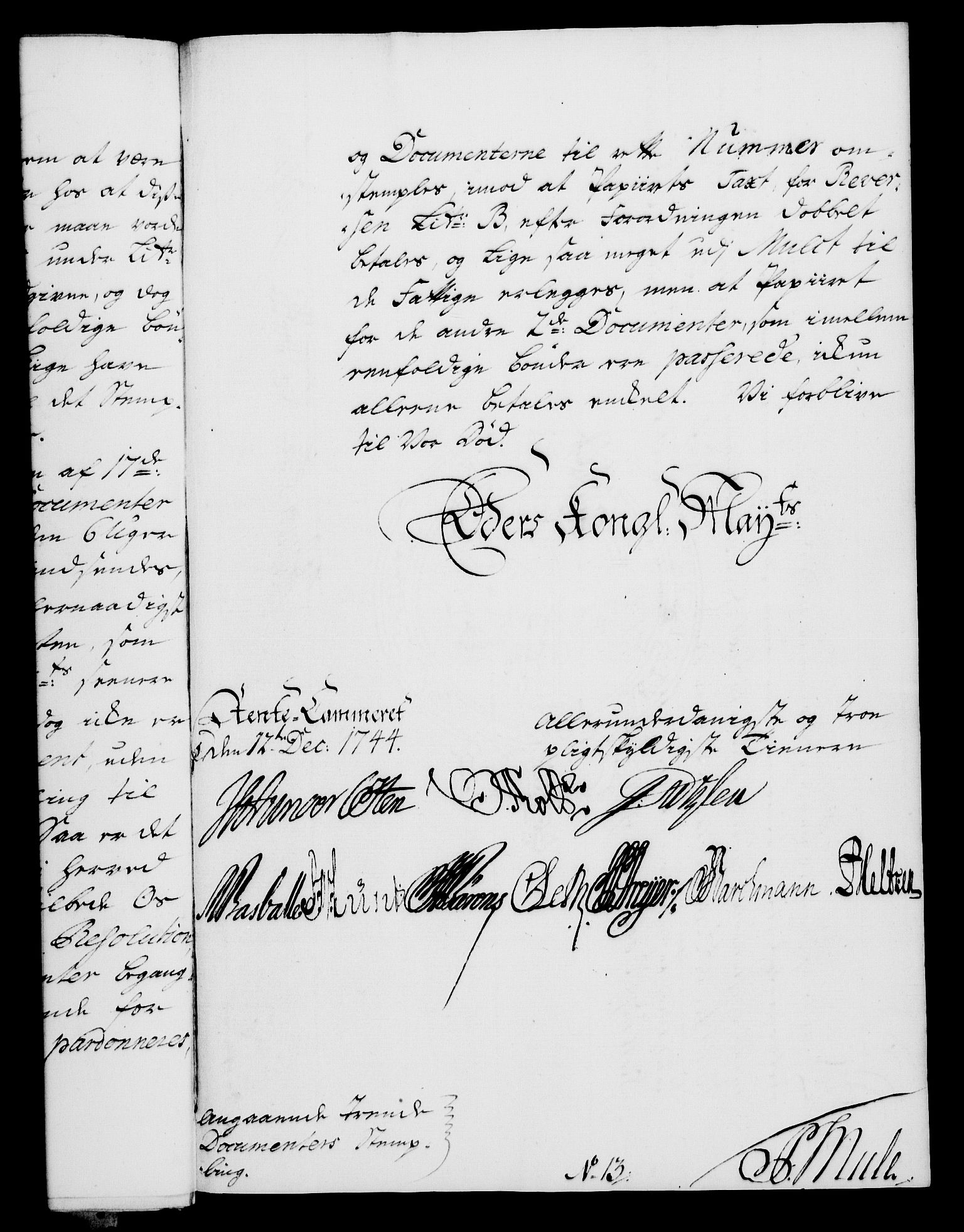 Rentekammeret, Kammerkanselliet, RA/EA-3111/G/Gf/Gfa/L0027: Norsk relasjons- og resolusjonsprotokoll (merket RK 52.27), 1744, s. 731
