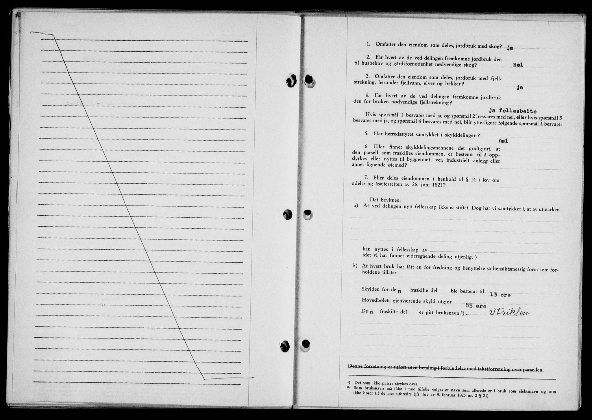 Lofoten sorenskriveri, SAT/A-0017/1/2/2C/L0022a: Pantebok nr. 22a, 1949-1950, Dagboknr: 3026/1949