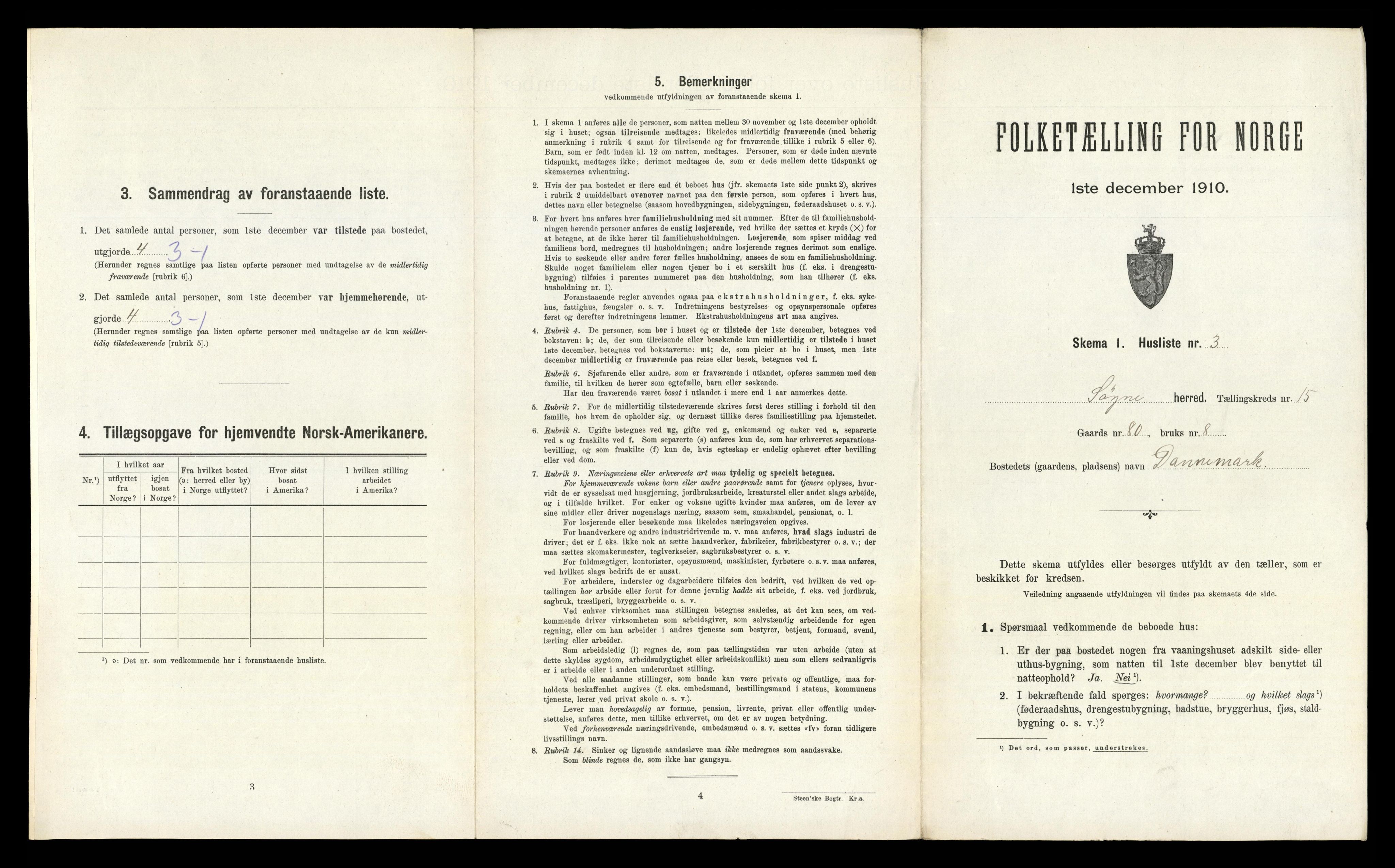 RA, Folketelling 1910 for 1018 Søgne herred, 1910, s. 1246