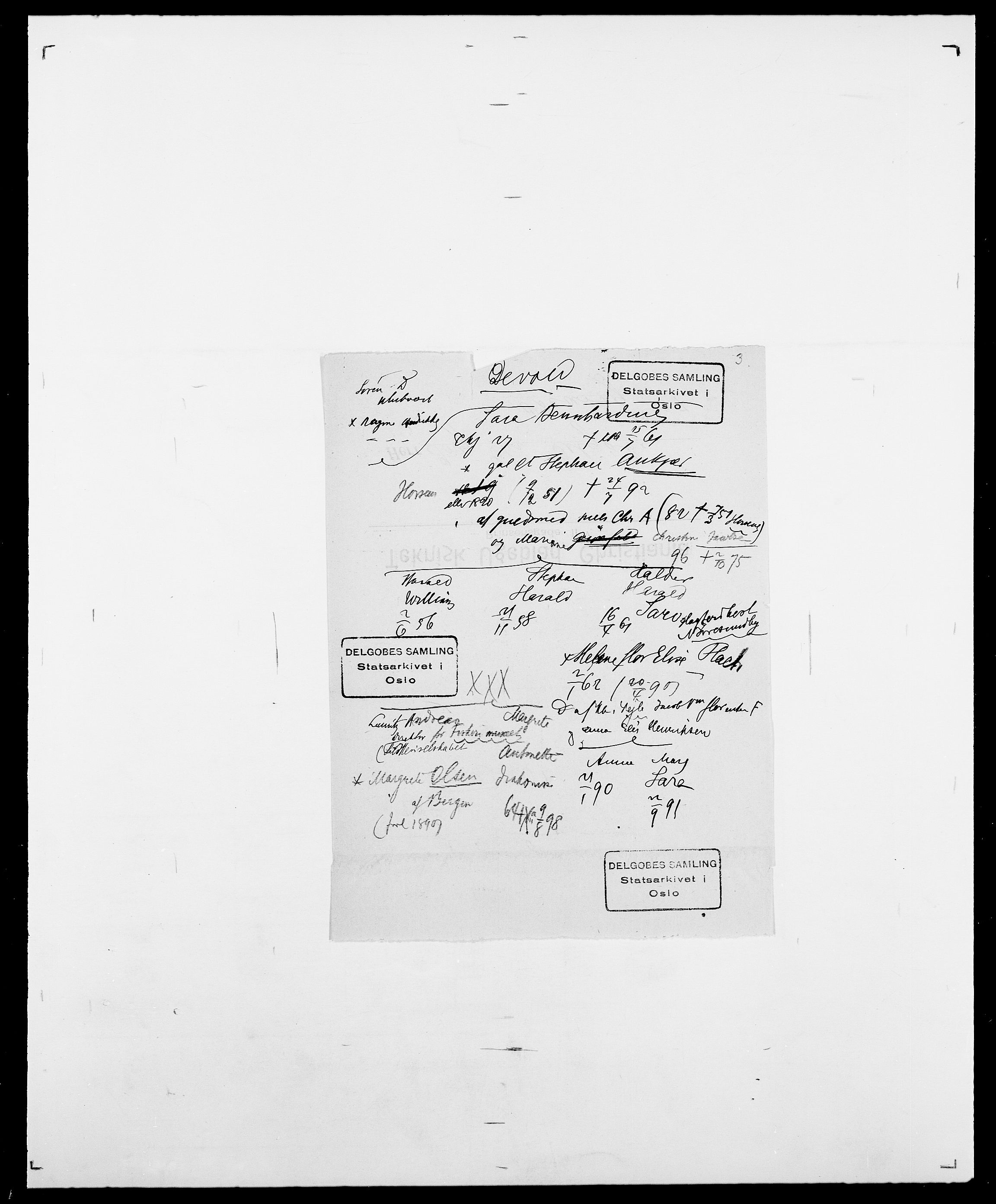 Delgobe, Charles Antoine - samling, SAO/PAO-0038/D/Da/L0009: Dahl - v. Düren, s. 515