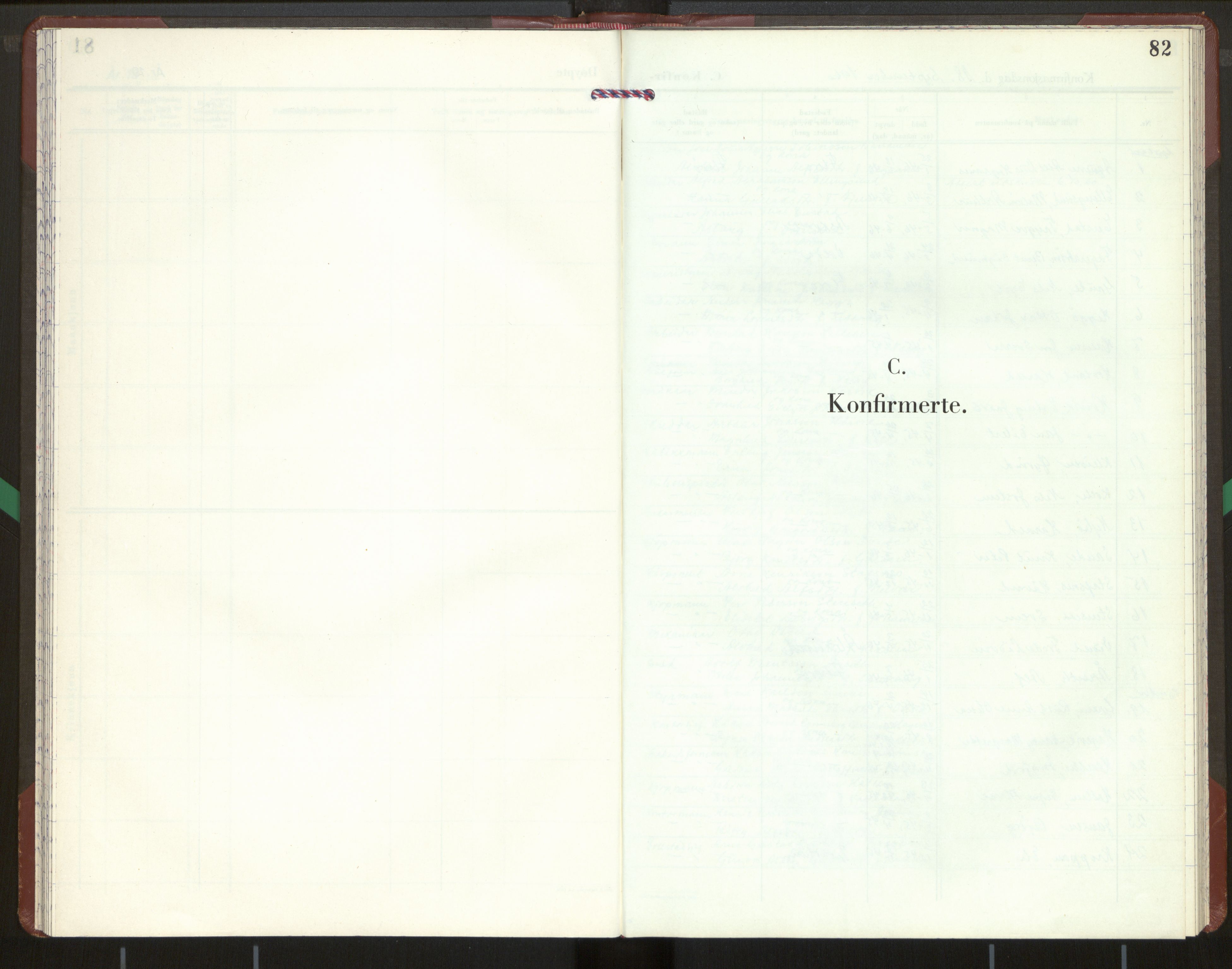Kinn sokneprestembete, SAB/A-80801/H/Hab/Habb/L0002: Klokkerbok nr. B 2, 1959-1971, s. 82
