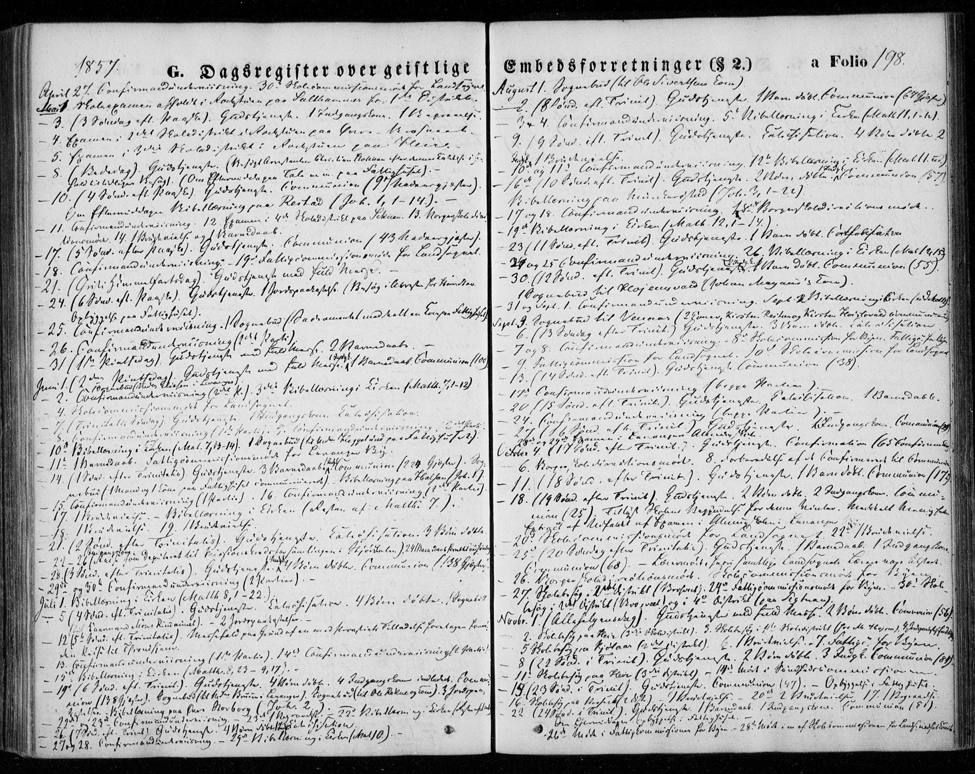 Ministerialprotokoller, klokkerbøker og fødselsregistre - Nord-Trøndelag, AV/SAT-A-1458/720/L0184: Ministerialbok nr. 720A02 /1, 1855-1863, s. 198