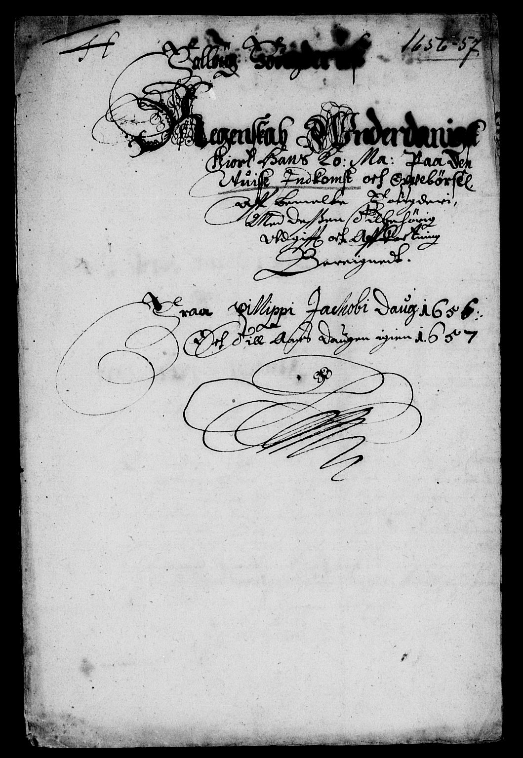 Rentekammeret inntil 1814, Reviderte regnskaper, Lensregnskaper, AV/RA-EA-5023/R/Rb/Rba/L0235: Akershus len, 1651-1657