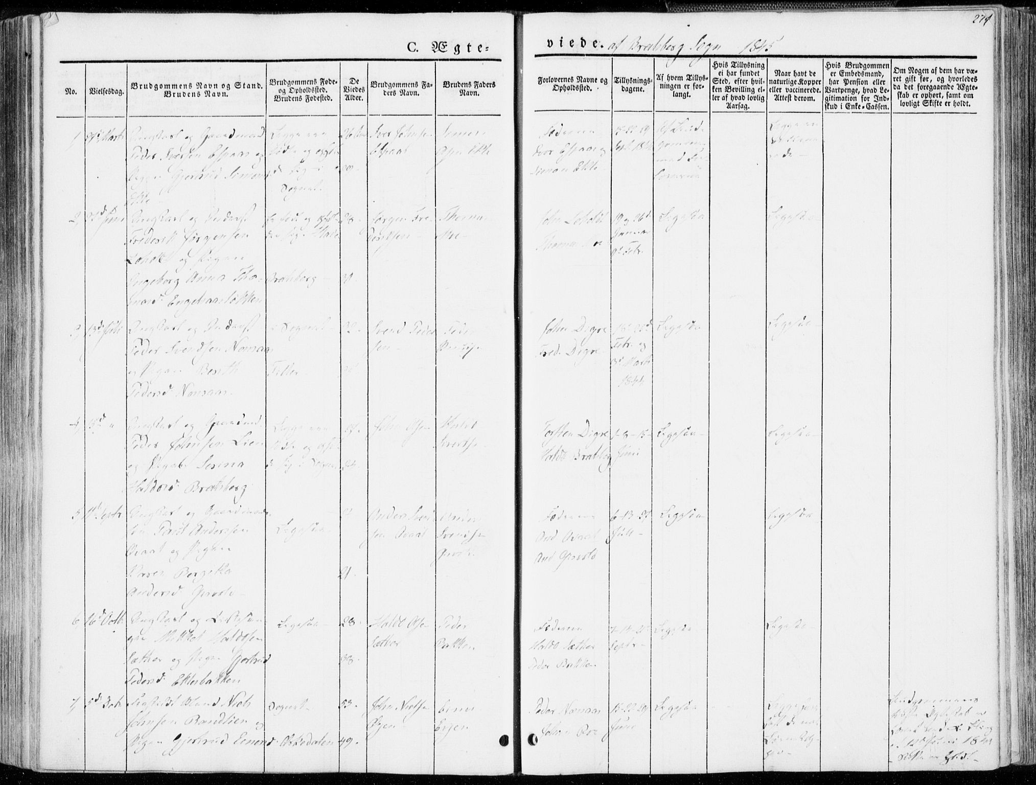 Ministerialprotokoller, klokkerbøker og fødselsregistre - Sør-Trøndelag, SAT/A-1456/606/L0290: Ministerialbok nr. 606A05, 1841-1847, s. 279