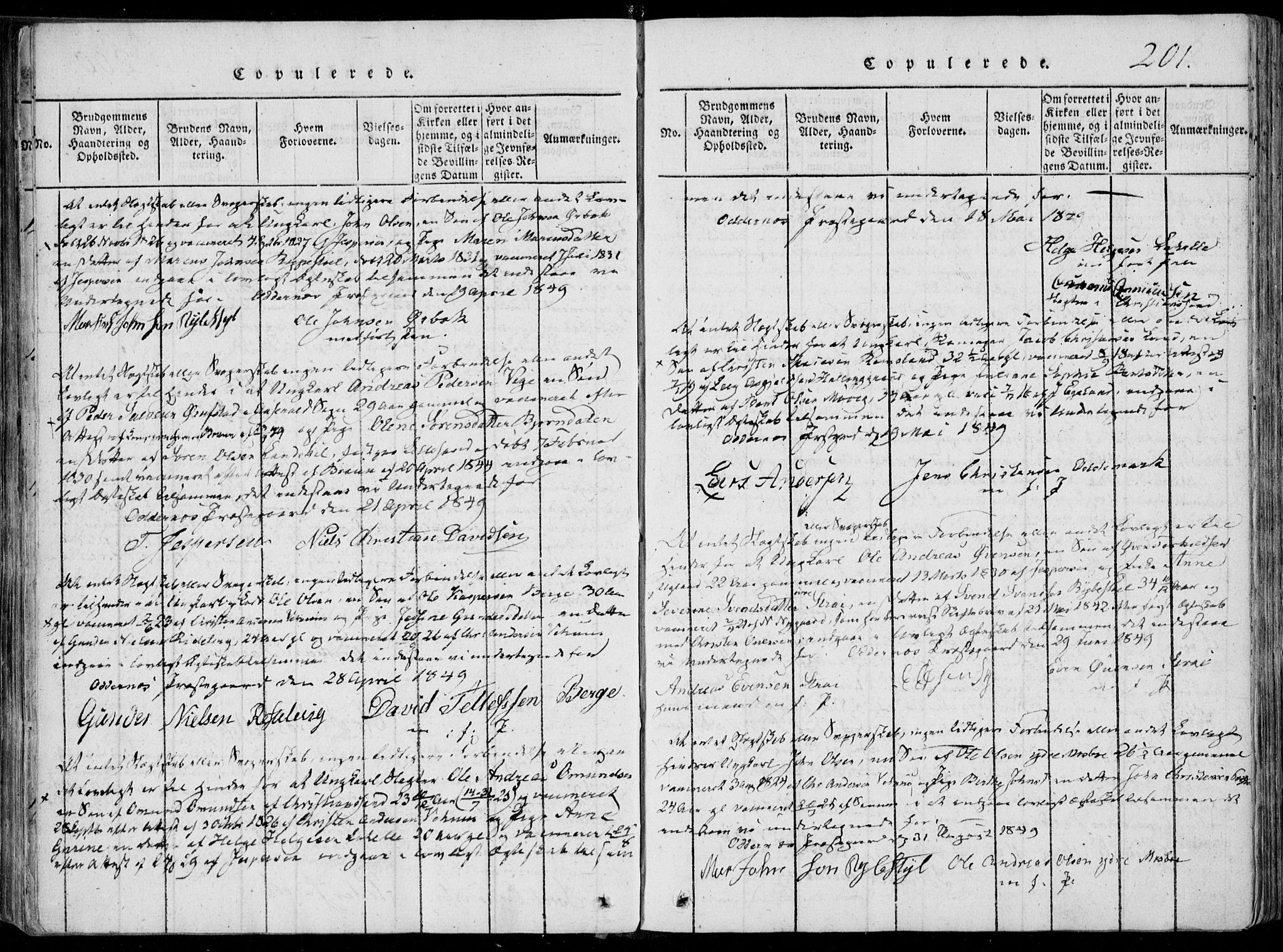 Oddernes sokneprestkontor, SAK/1111-0033/F/Fa/Faa/L0005: Ministerialbok nr. A 5, 1820-1838, s. 201