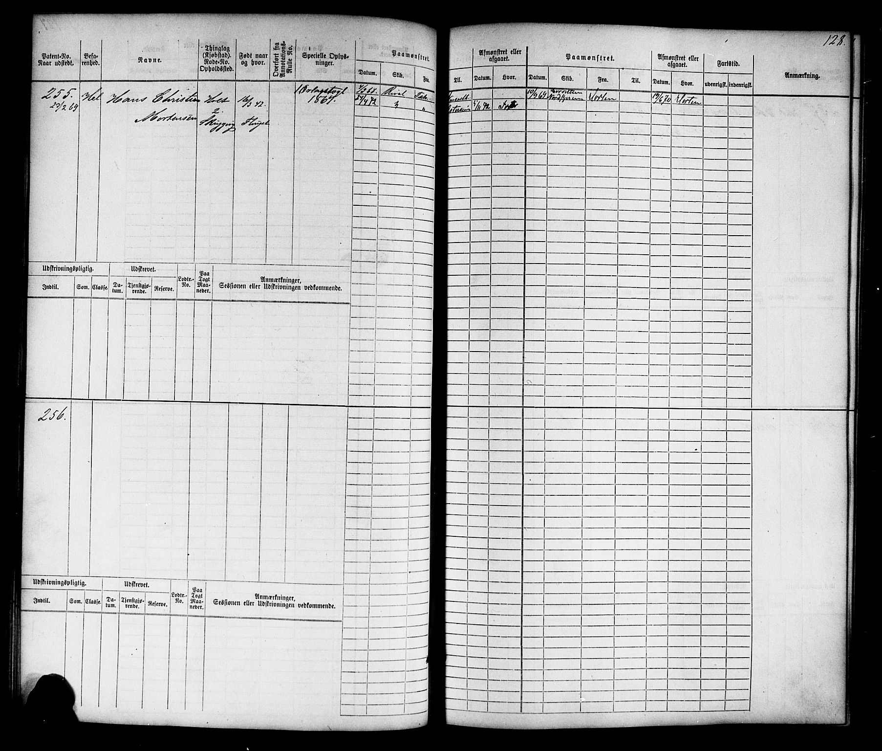 Tvedestrand mønstringskrets, AV/SAK-2031-0011/F/Fb/L0015: Hovedrulle nr 1-766, U-31, 1869-1900, s. 132