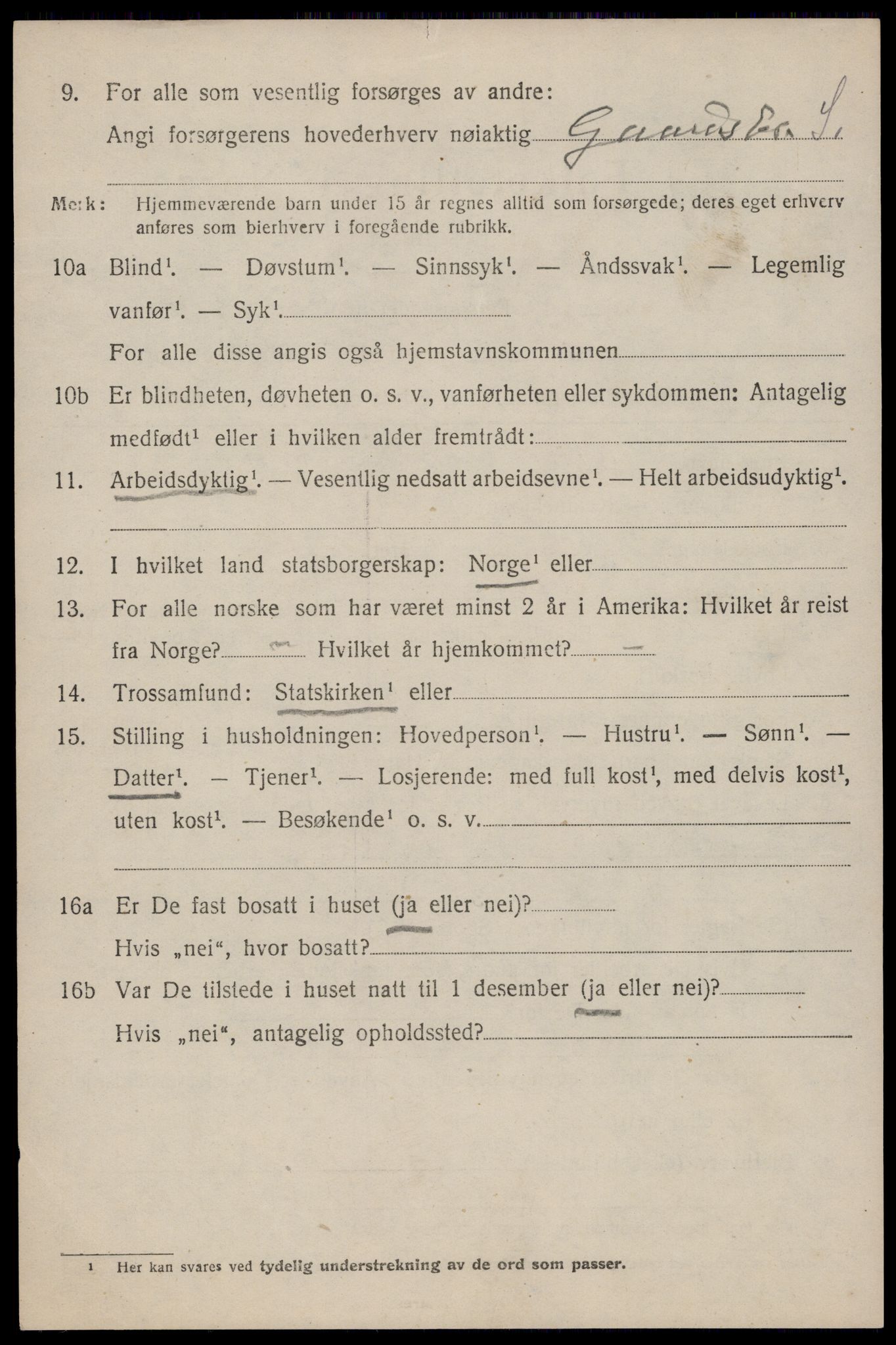 SAST, Folketelling 1920 for 1112 Lund herred, 1920, s. 3145