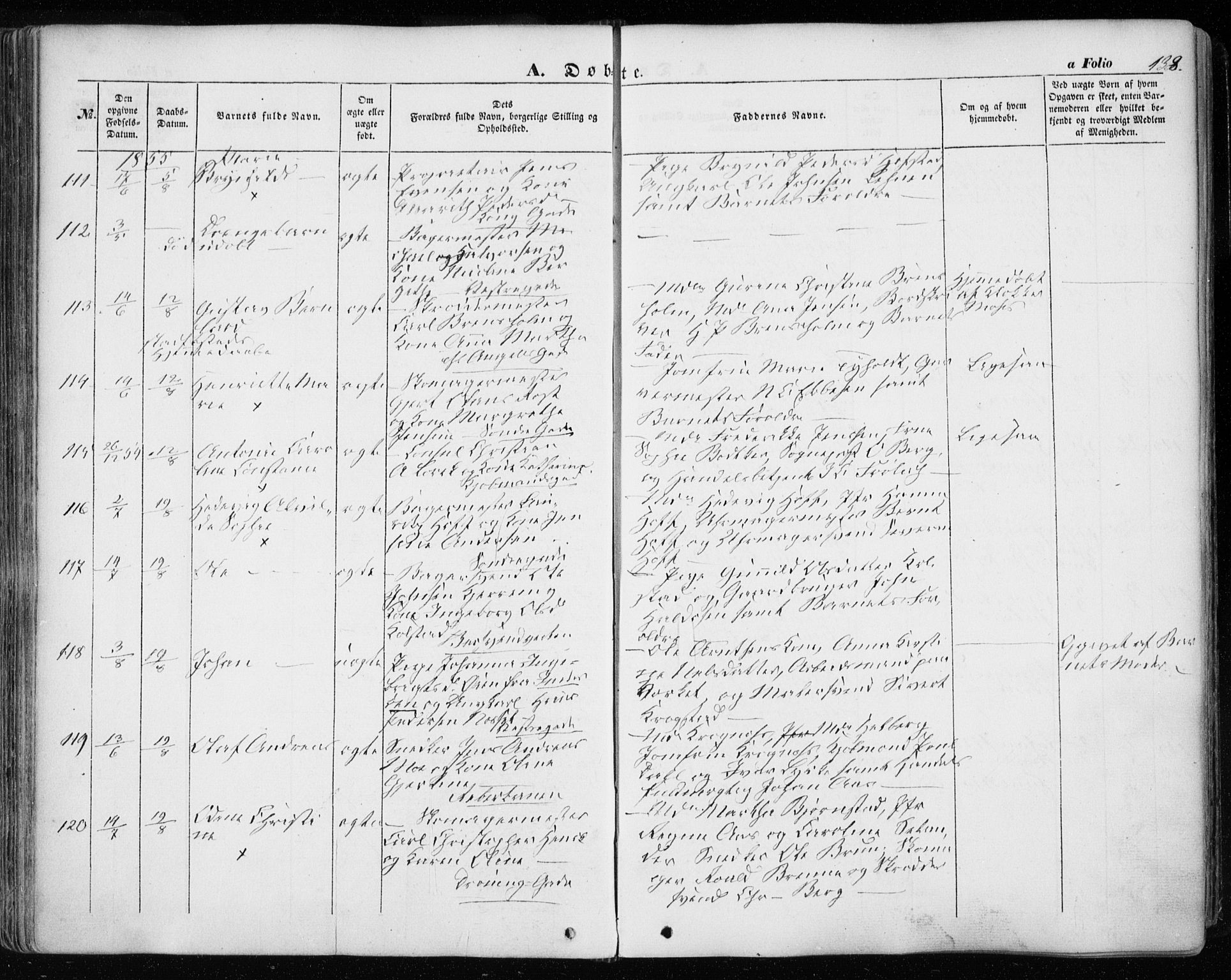 Ministerialprotokoller, klokkerbøker og fødselsregistre - Sør-Trøndelag, SAT/A-1456/601/L0051: Ministerialbok nr. 601A19, 1848-1857, s. 138