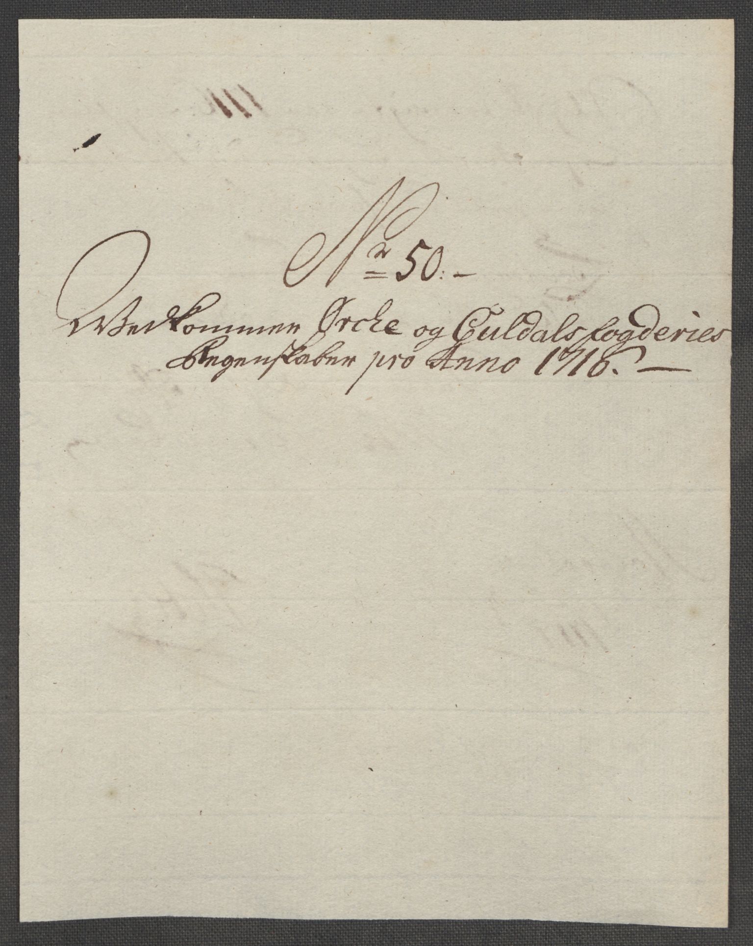 Rentekammeret inntil 1814, Reviderte regnskaper, Fogderegnskap, RA/EA-4092/R60/L3968: Fogderegnskap Orkdal og Gauldal, 1716, s. 94