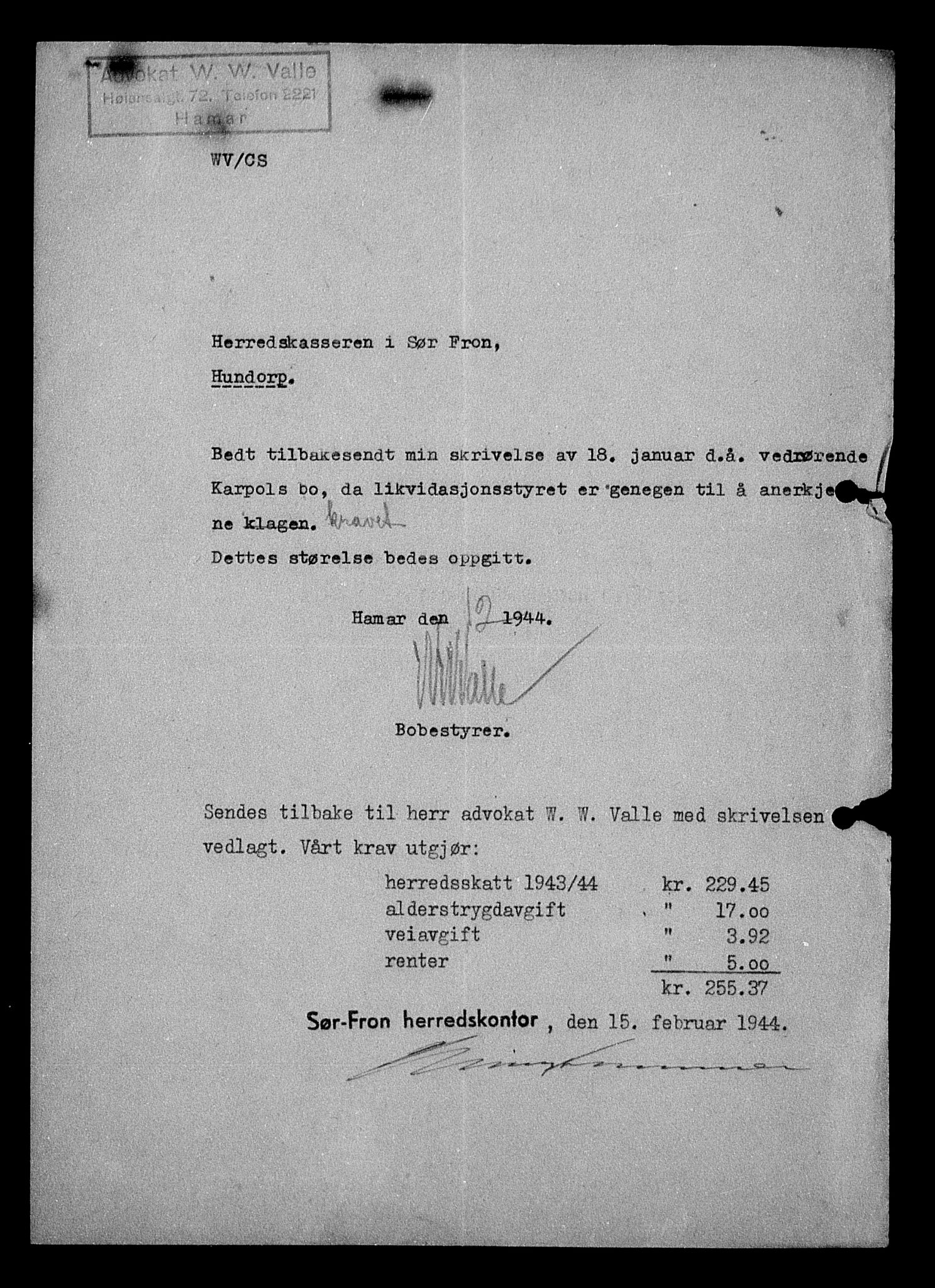 Justisdepartementet, Tilbakeføringskontoret for inndratte formuer, AV/RA-S-1564/H/Hc/Hcc/L0949: --, 1945-1947, s. 546