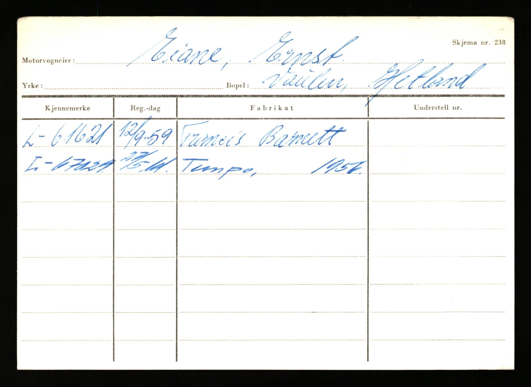 Stavanger trafikkstasjon, AV/SAST-A-101942/0/H/L0007: Egerøy - Eppeland, 1930-1971, s. 131