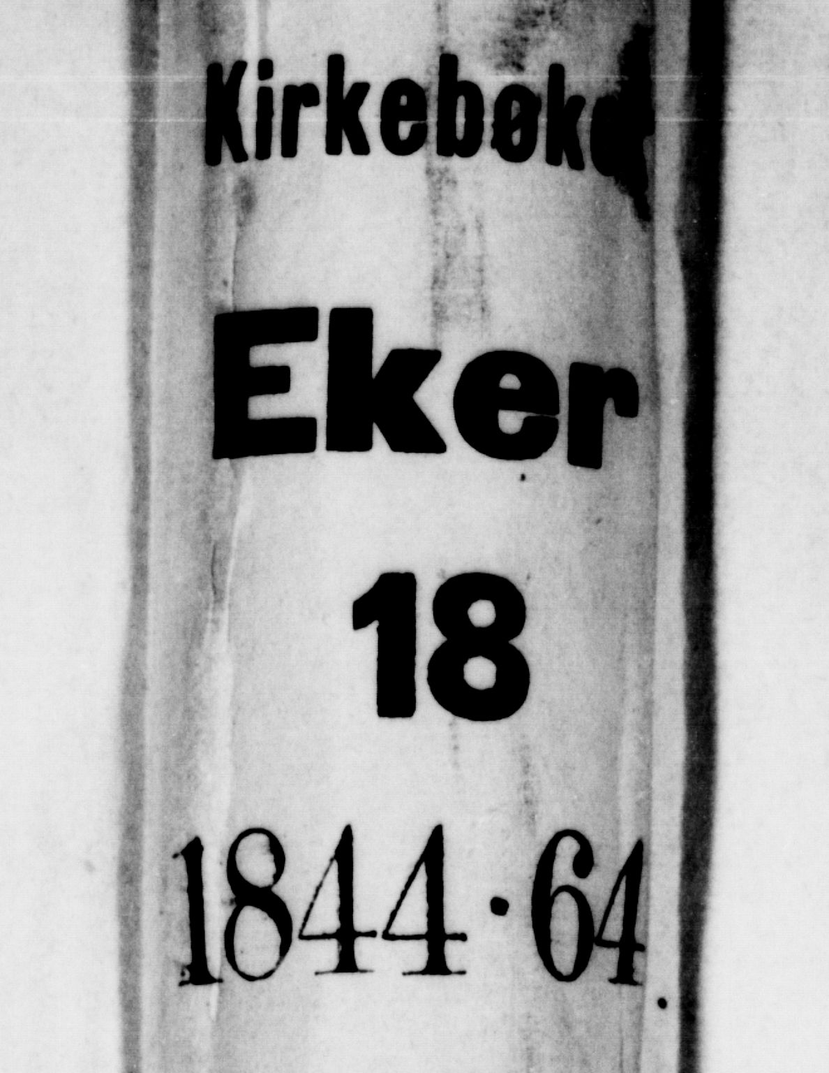 Eiker kirkebøker, SAKO/A-4/G/Gb/L0001: Klokkerbok nr. II 1, 1844-1864