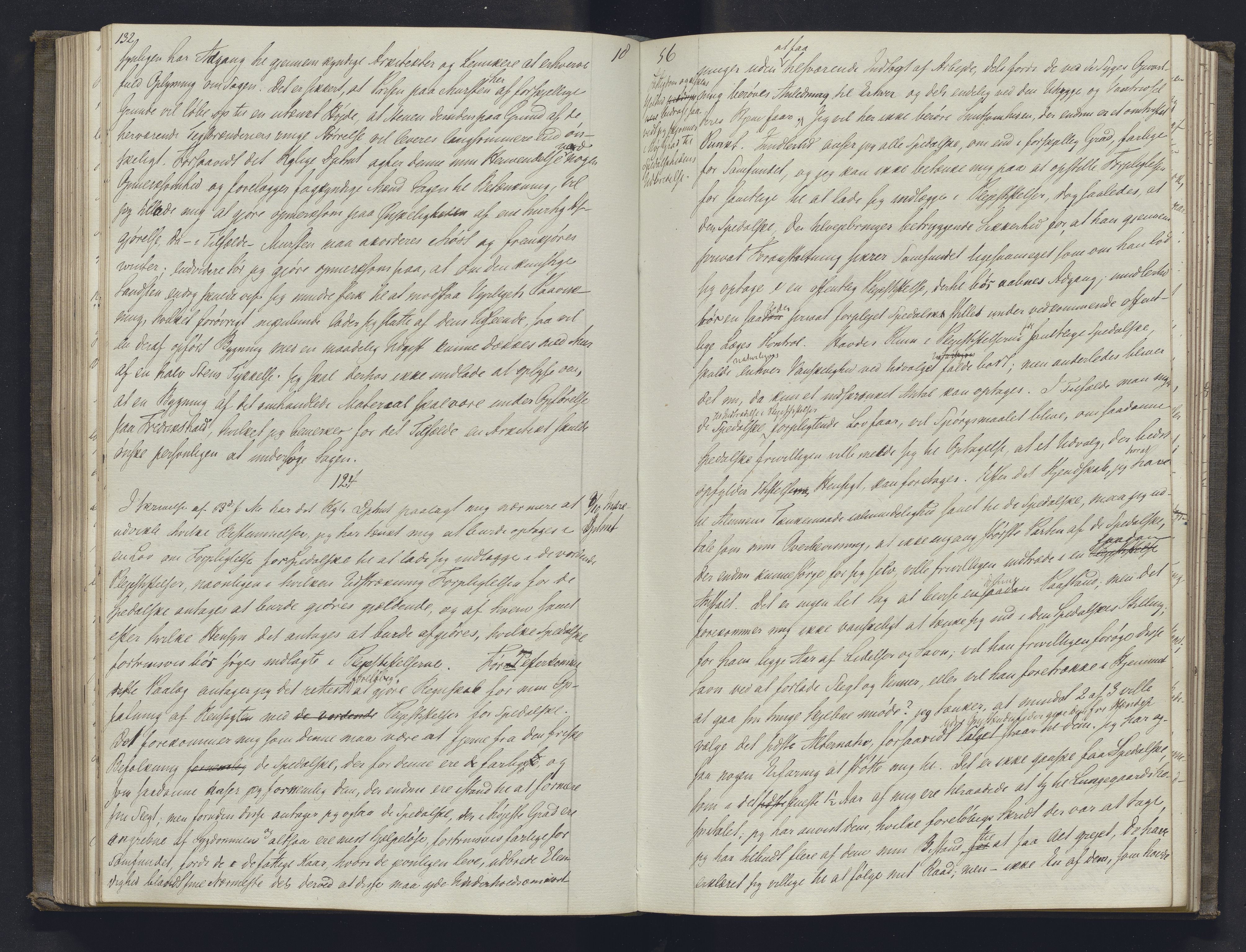 Lepraarkiver - Overlegen for den spedalske sykdom, AV/SAB-A-61001/B.b/L0001: Kopibok, 1854-1858, s. 132-133