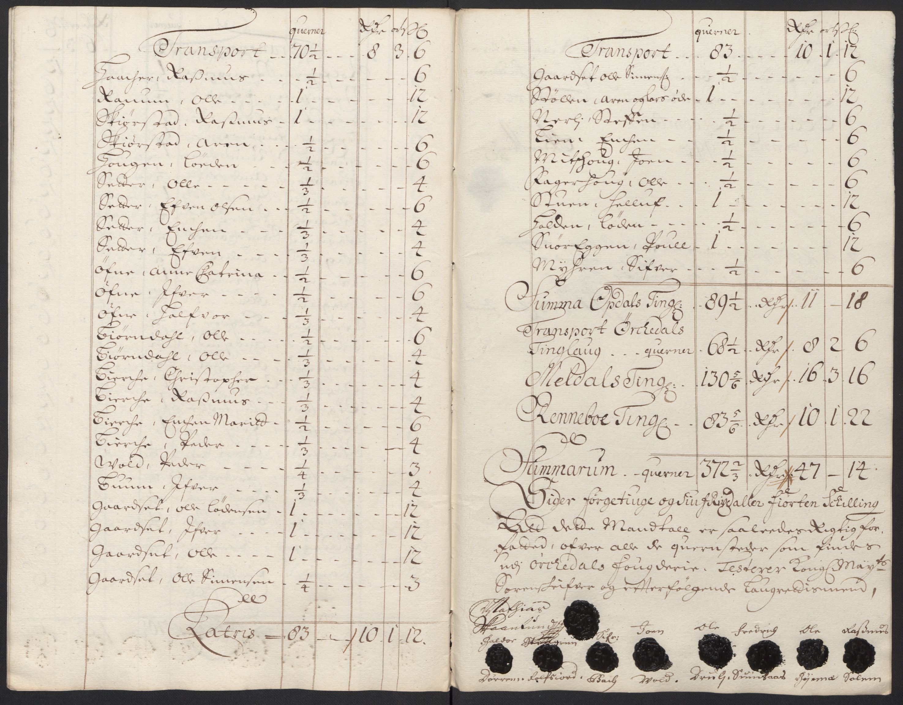 Rentekammeret inntil 1814, Reviderte regnskaper, Fogderegnskap, AV/RA-EA-4092/R60/L3949: Fogderegnskap Orkdal og Gauldal, 1699, s. 104