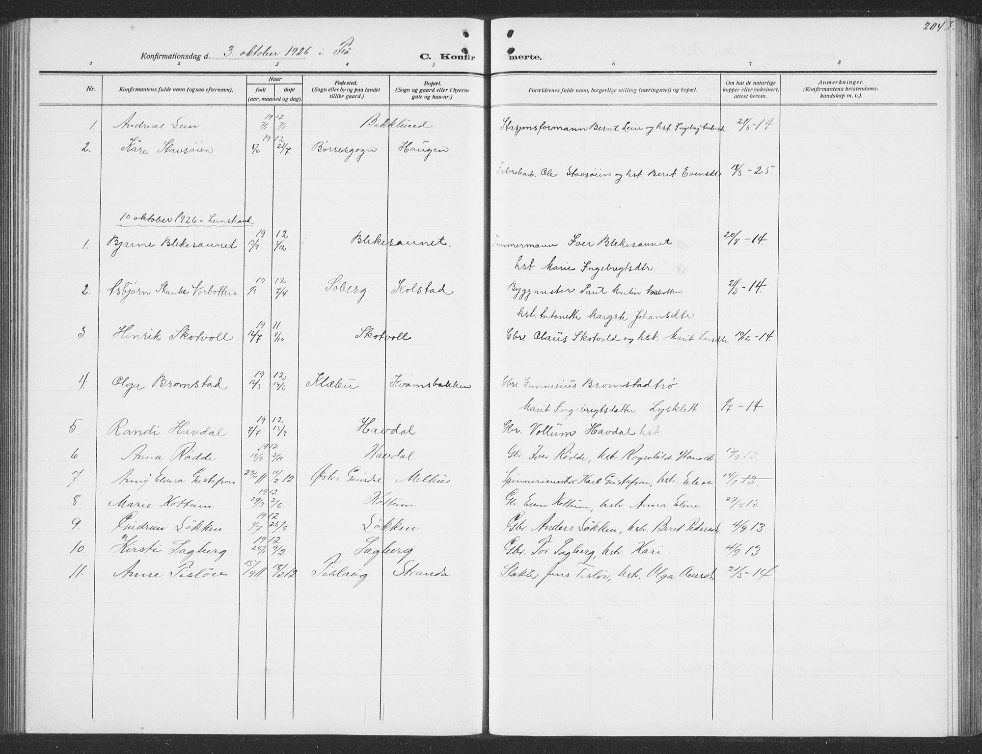 Ministerialprotokoller, klokkerbøker og fødselsregistre - Sør-Trøndelag, SAT/A-1456/691/L1095: Klokkerbok nr. 691C06, 1912-1933, s. 204