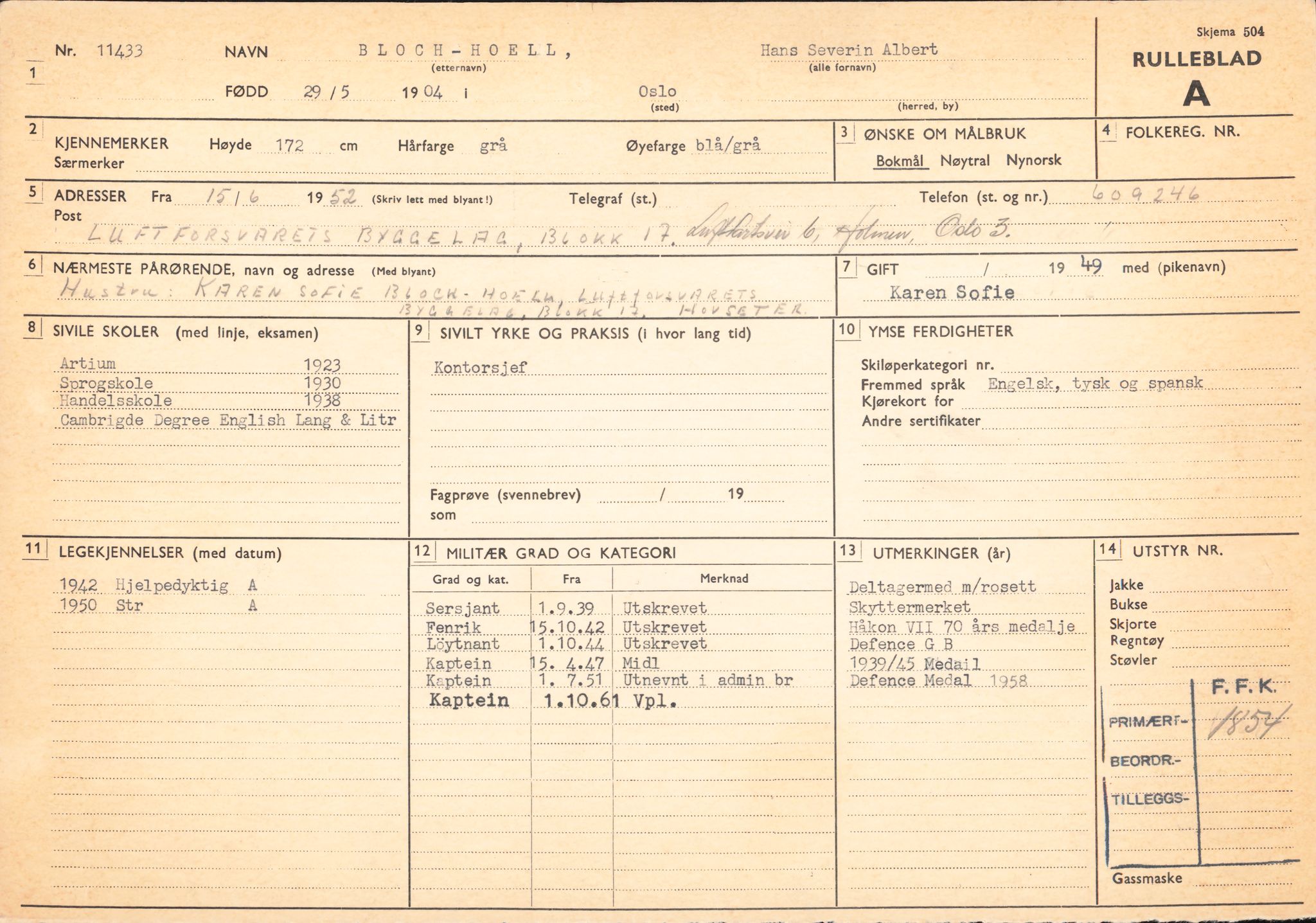 Forsvaret, Forsvarets overkommando/Luftforsvarsstaben, AV/RA-RAFA-4079/P/Pa/L0011: Personellpapirer, 1904, s. 39