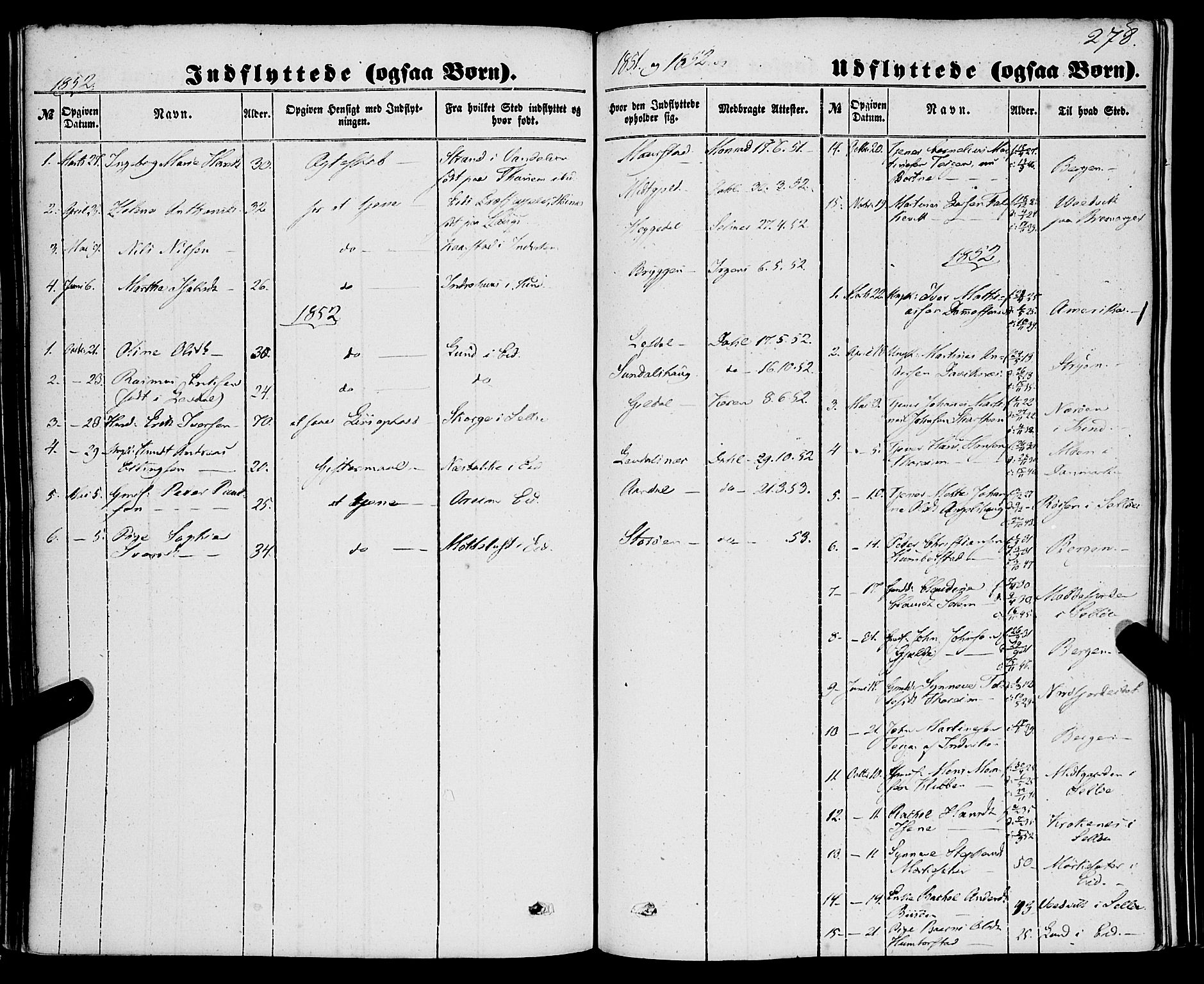 Davik sokneprestembete, SAB/A-79701/H/Haa/Haaa/L0005: Ministerialbok nr. A 5, 1850-1866, s. 278