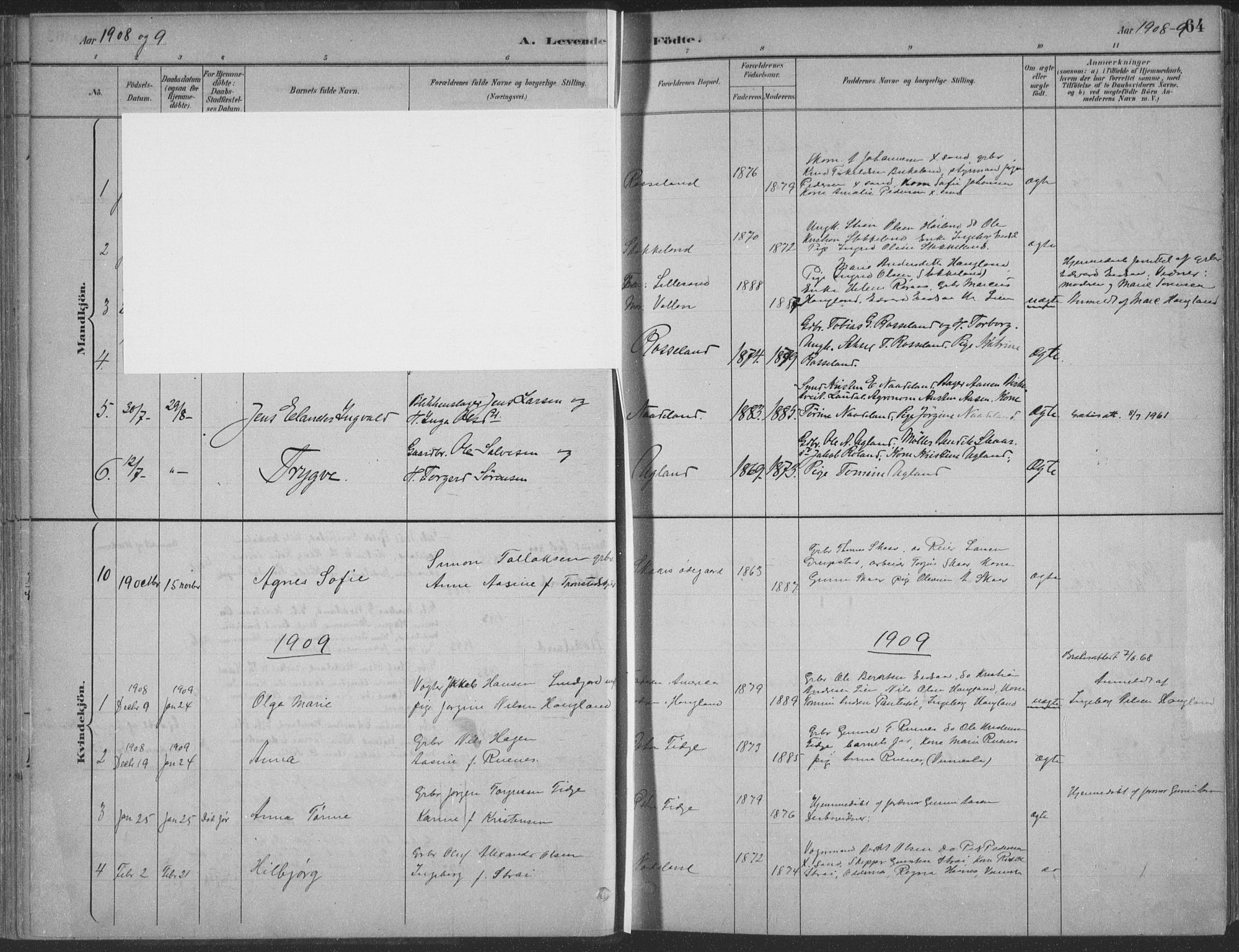 Søgne sokneprestkontor, SAK/1111-0037/F/Fa/Faa/L0003: Ministerialbok nr. A 3, 1883-1910, s. 64