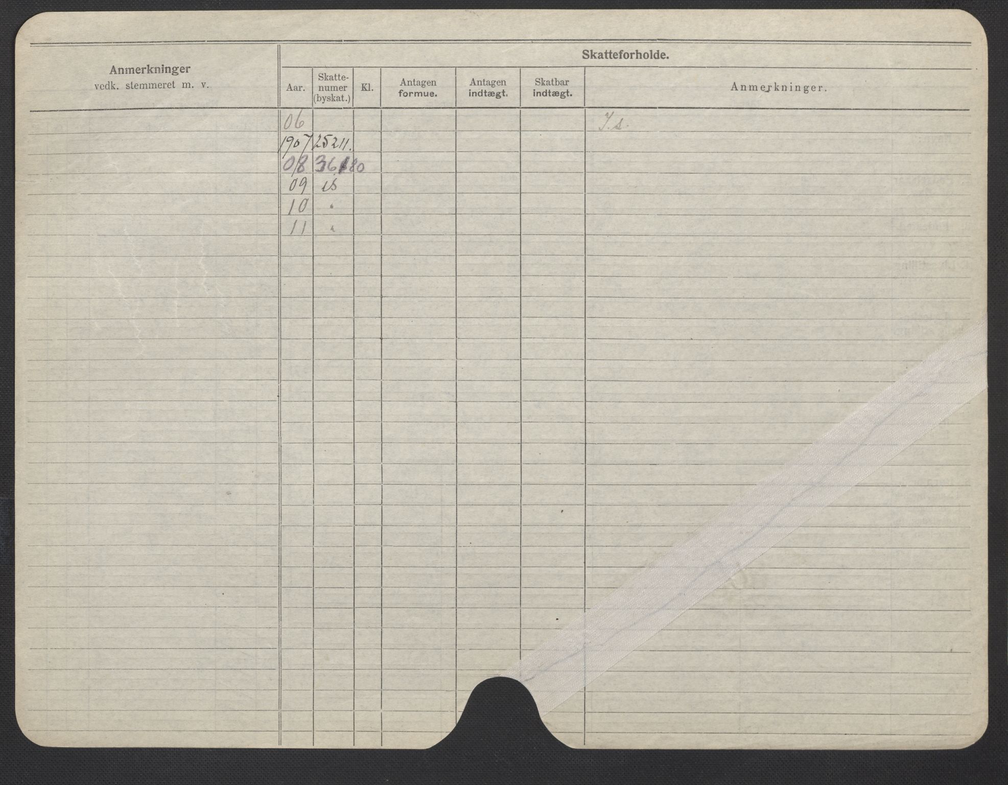 Oslo folkeregister, Registerkort, AV/SAO-A-11715/F/Fa/Fac/L0019: Kvinner, 1906-1914, s. 1026b