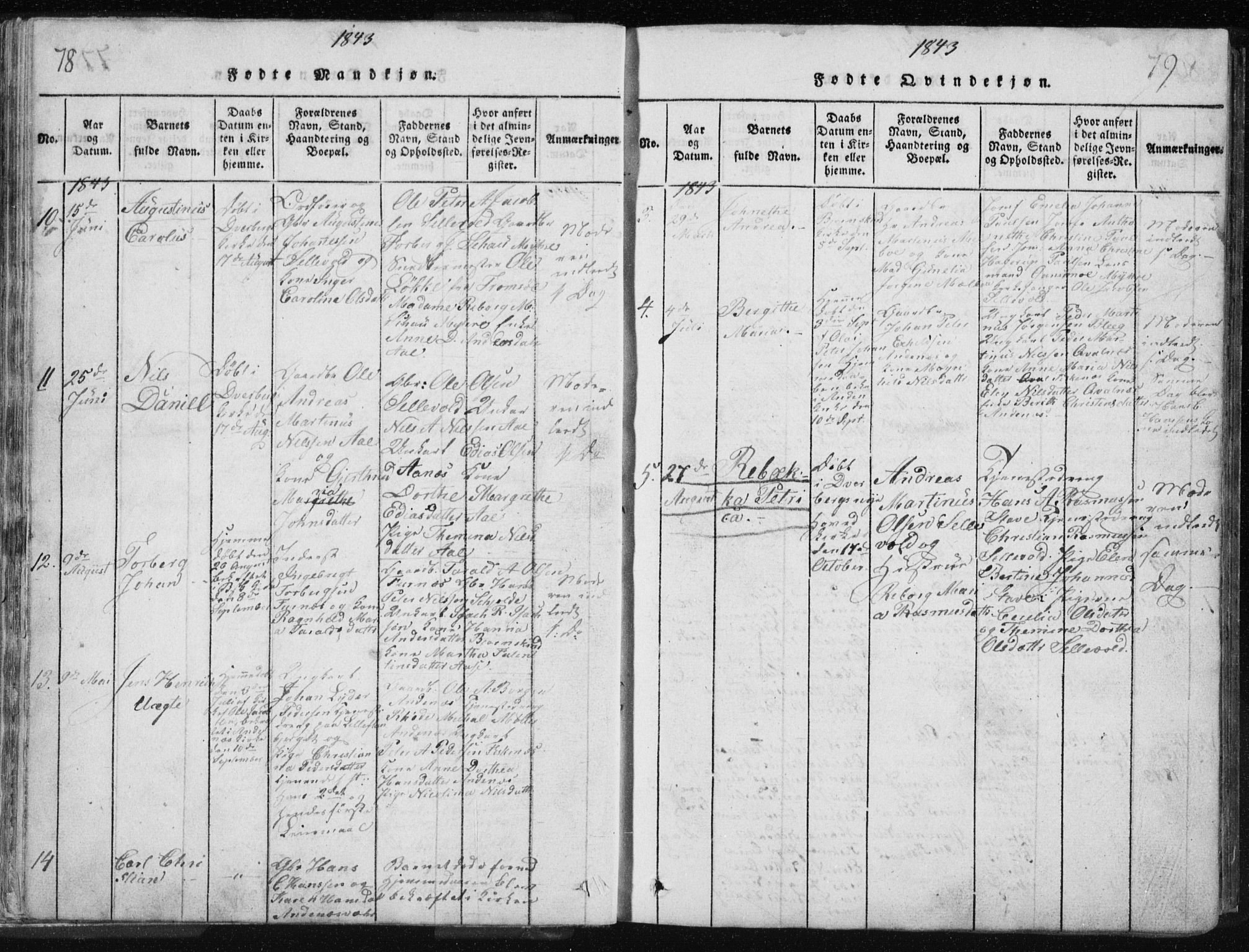 Ministerialprotokoller, klokkerbøker og fødselsregistre - Nordland, AV/SAT-A-1459/897/L1411: Klokkerbok nr. 897C01, 1820-1866, s. 78-79
