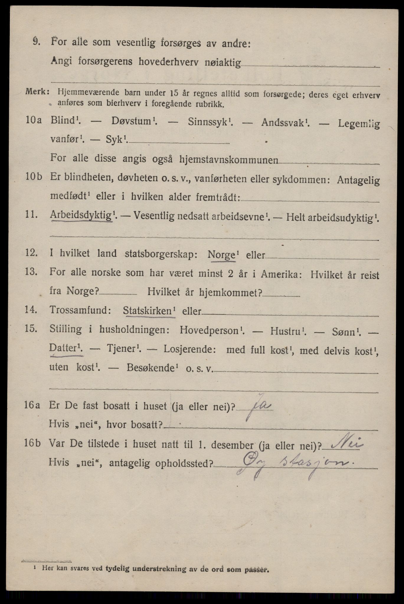 SAKO, Folketelling 1920 for 0830 Nissedal herred, 1920, s. 3012