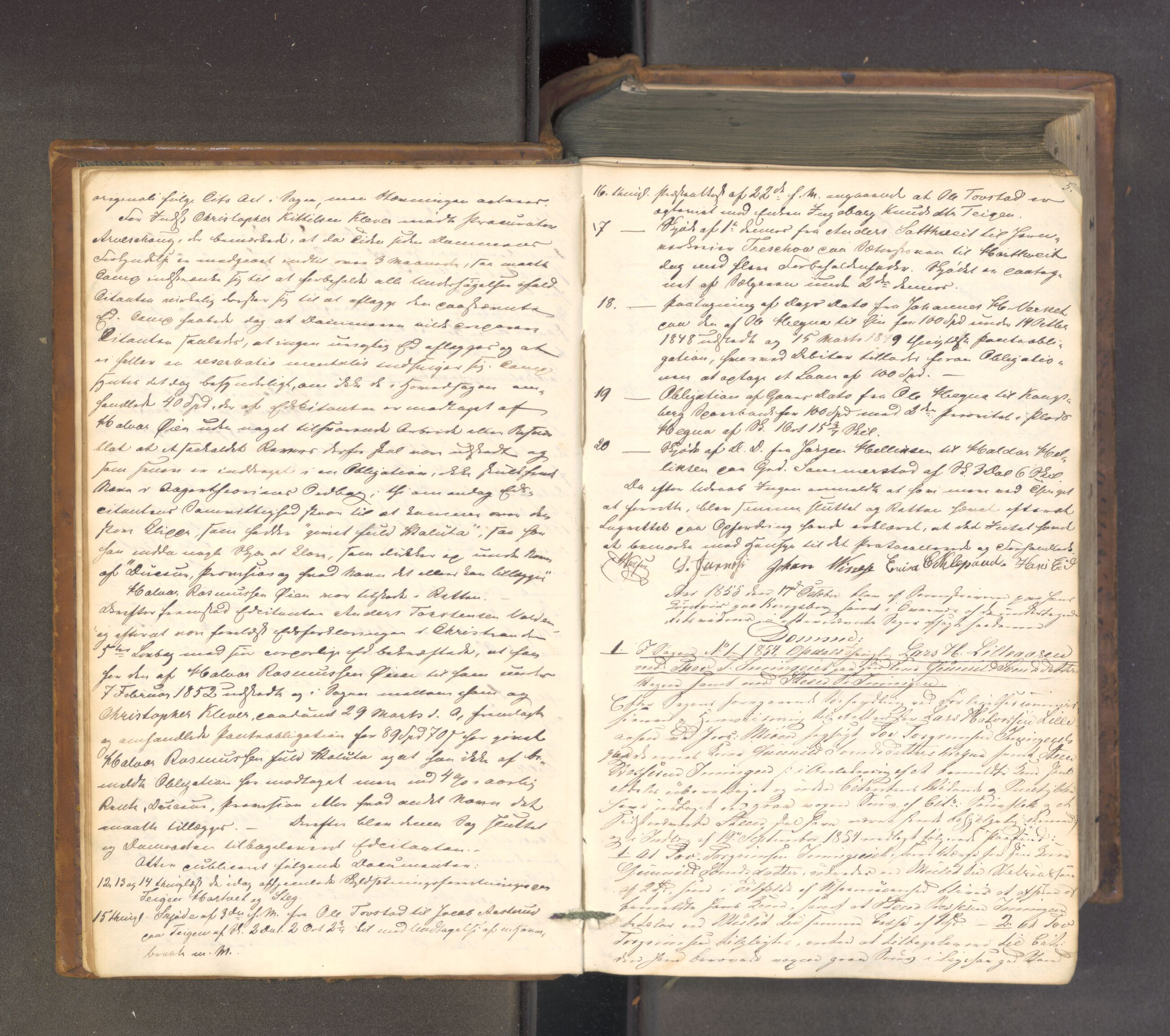 Numedal og Sandsvær sorenskriveri, AV/SAKO-A-128/F/Fa/Faa/L0106: Tingbok, 1855-1861
