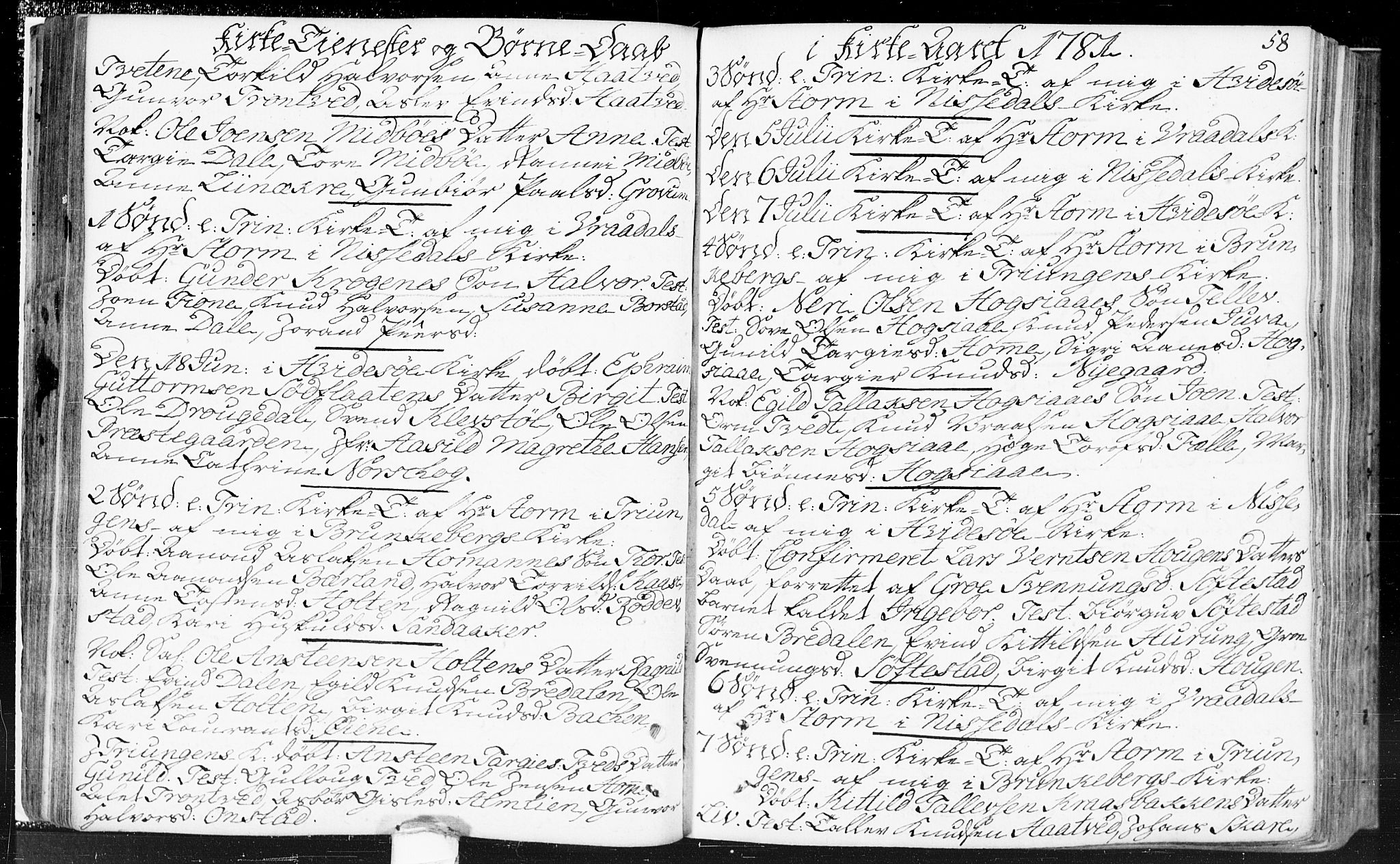 Kviteseid kirkebøker, SAKO/A-276/F/Fa/L0002: Ministerialbok nr. I 2, 1773-1786, s. 58