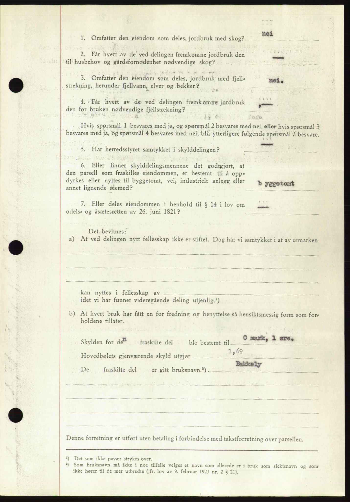 Søre Sunnmøre sorenskriveri, AV/SAT-A-4122/1/2/2C/L0095: Pantebok nr. 21A, 1953-1953, Dagboknr: 1307/1953