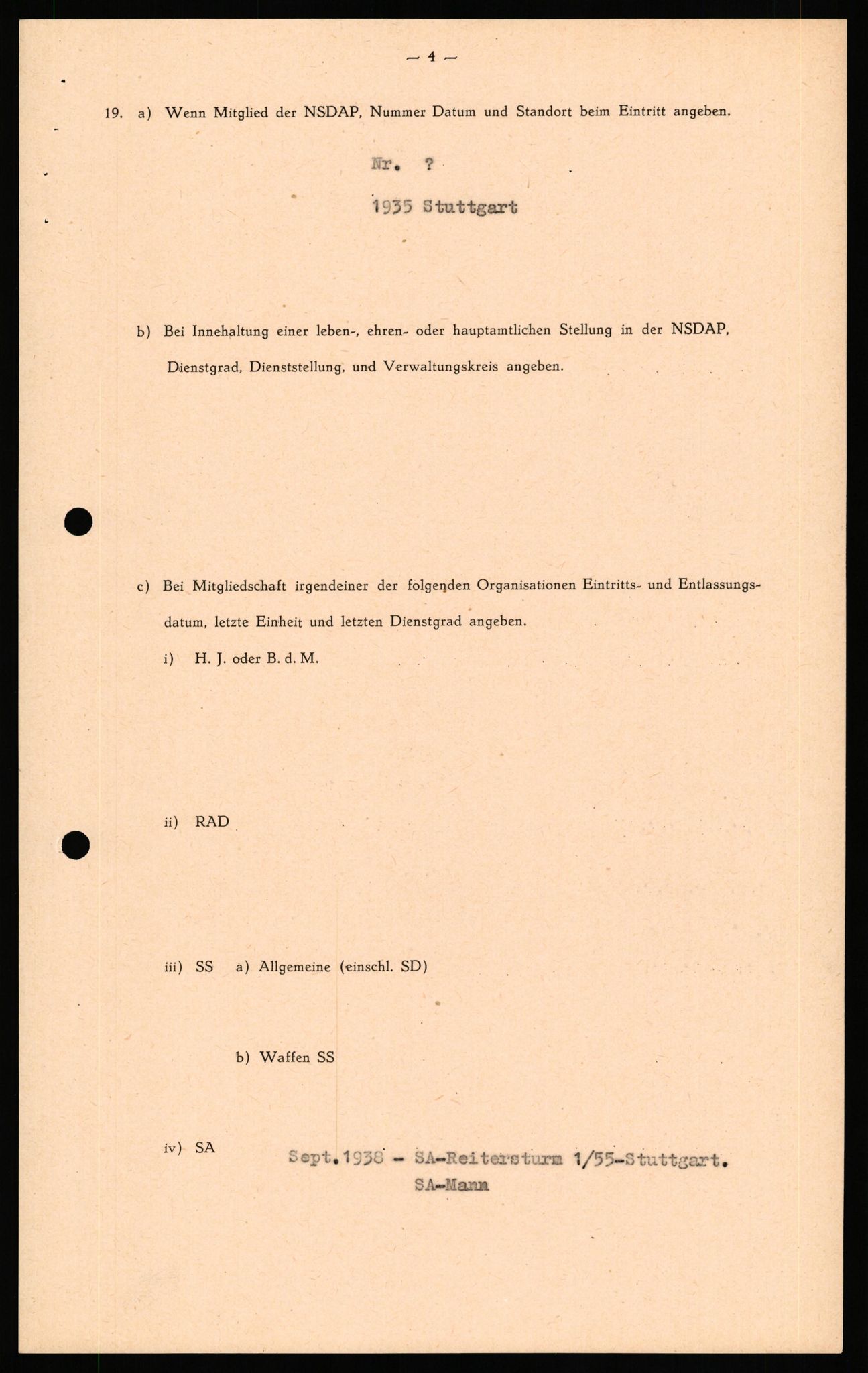 Forsvaret, Forsvarets overkommando II, AV/RA-RAFA-3915/D/Db/L0034: CI Questionaires. Tyske okkupasjonsstyrker i Norge. Tyskere., 1945-1946, s. 170