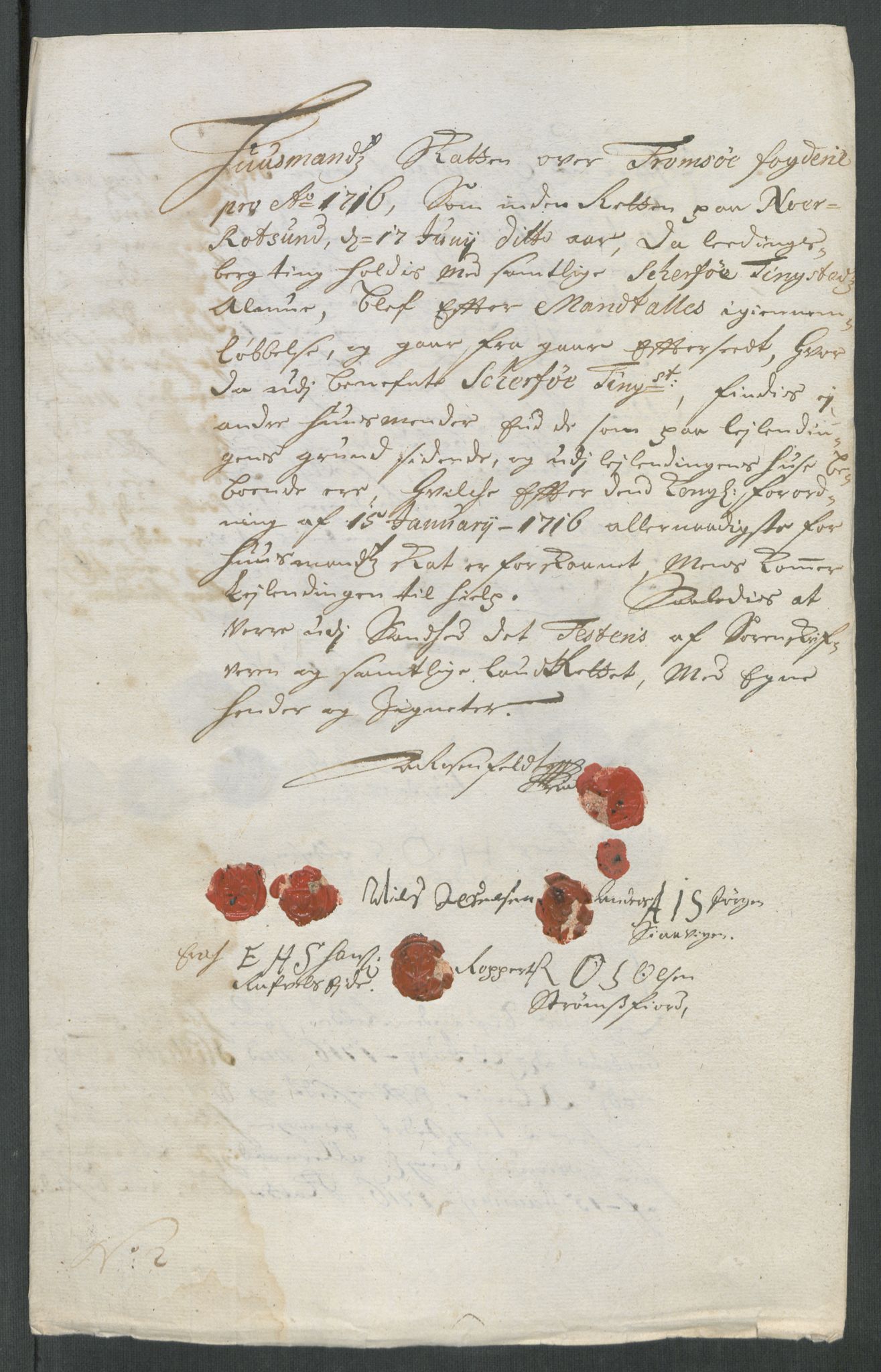 Rentekammeret inntil 1814, Reviderte regnskaper, Fogderegnskap, AV/RA-EA-4092/R68/L4762: Fogderegnskap Senja og Troms, 1716, s. 89