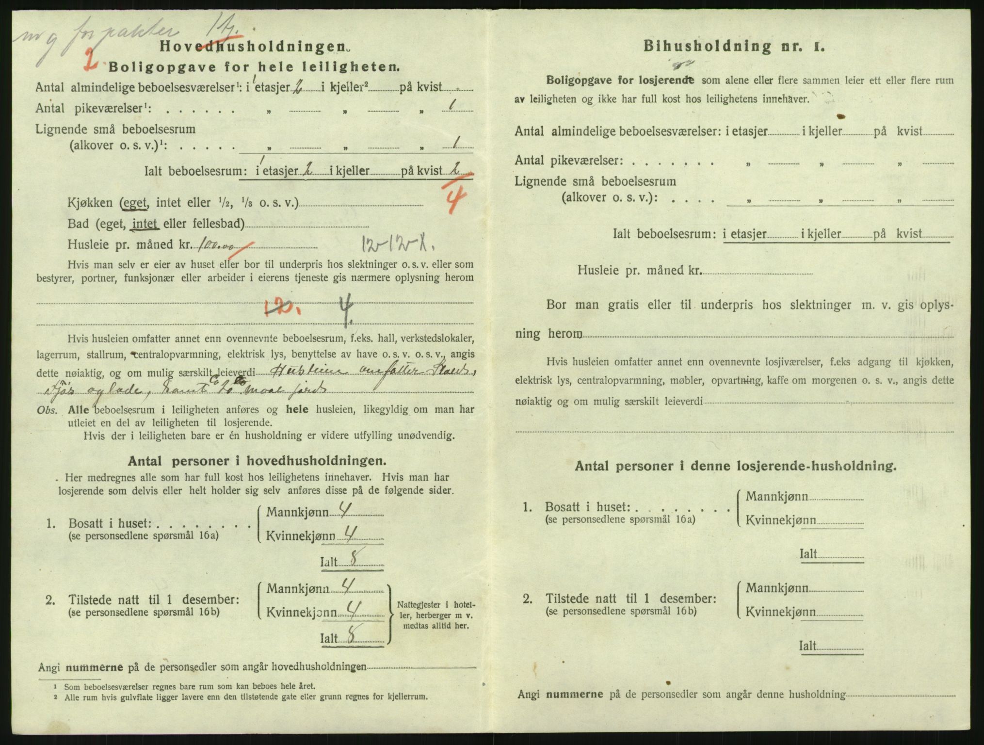 SAK, Folketelling 1920 for 0904 Grimstad kjøpstad, 1920, s. 1254