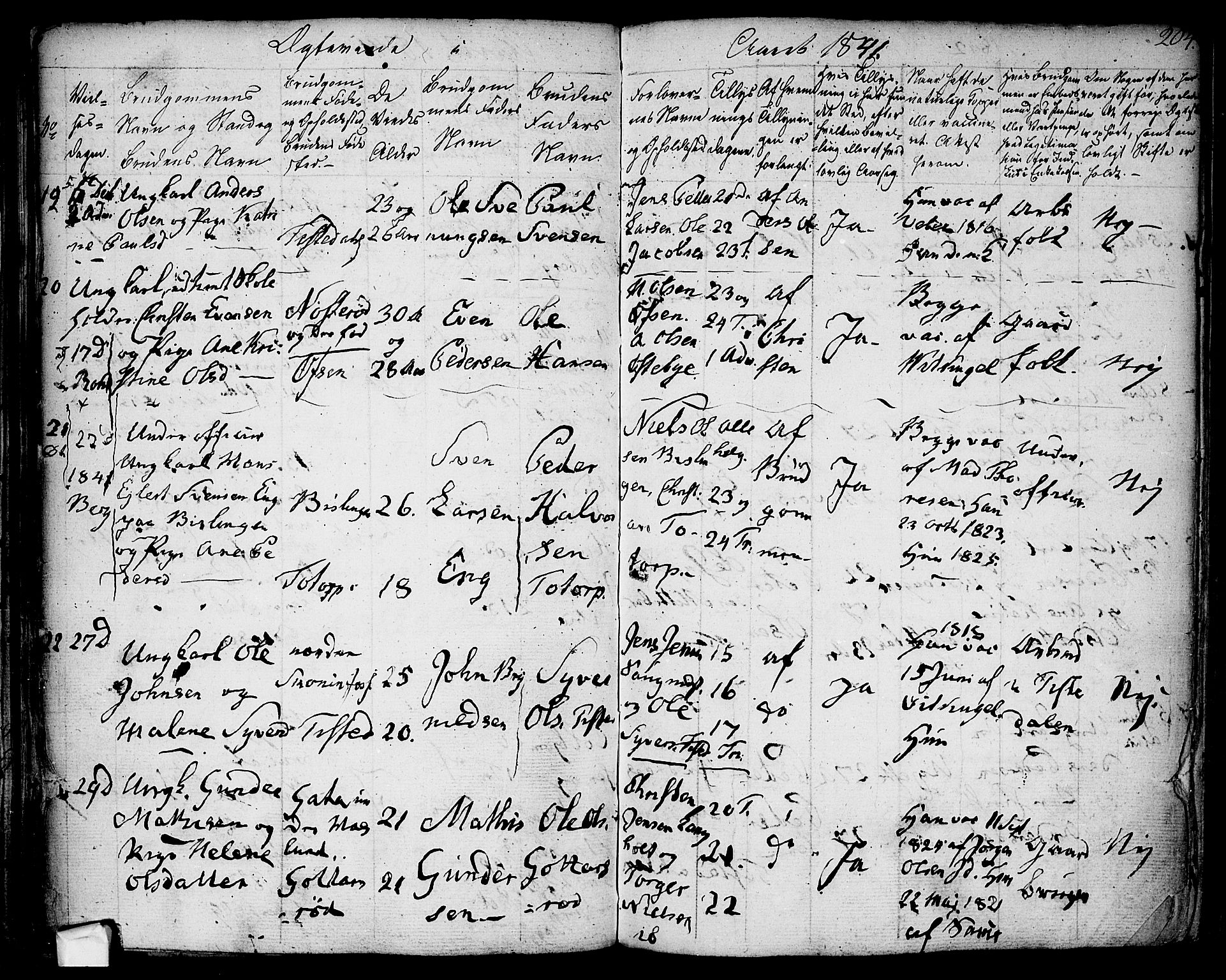 Berg prestekontor Kirkebøker, AV/SAO-A-10902/F/Fa/L0003: Ministerialbok nr. I 3, 1832-1842, s. 204