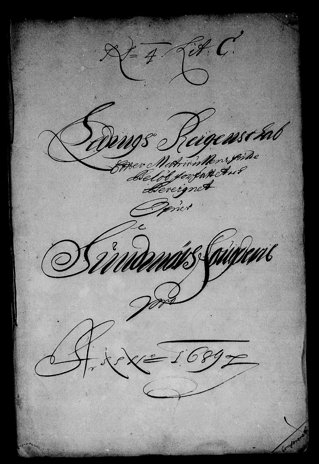 Rentekammeret inntil 1814, Reviderte regnskaper, Stiftamtstueregnskaper, Bergen stiftamt, AV/RA-EA-6043/R/Rc/L0090: Bergen stiftamt, 1689