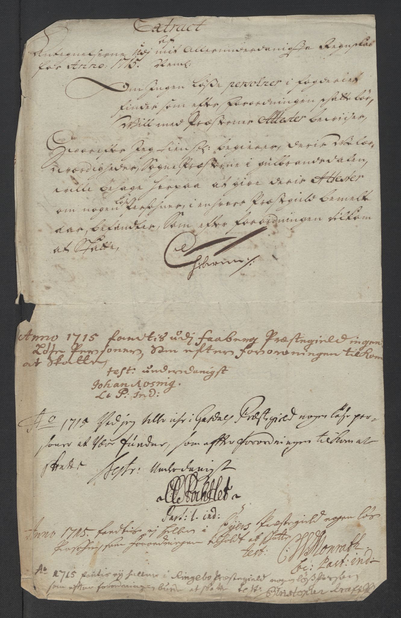 Rentekammeret inntil 1814, Reviderte regnskaper, Fogderegnskap, RA/EA-4092/R17/L1184: Fogderegnskap Gudbrandsdal, 1715, s. 170
