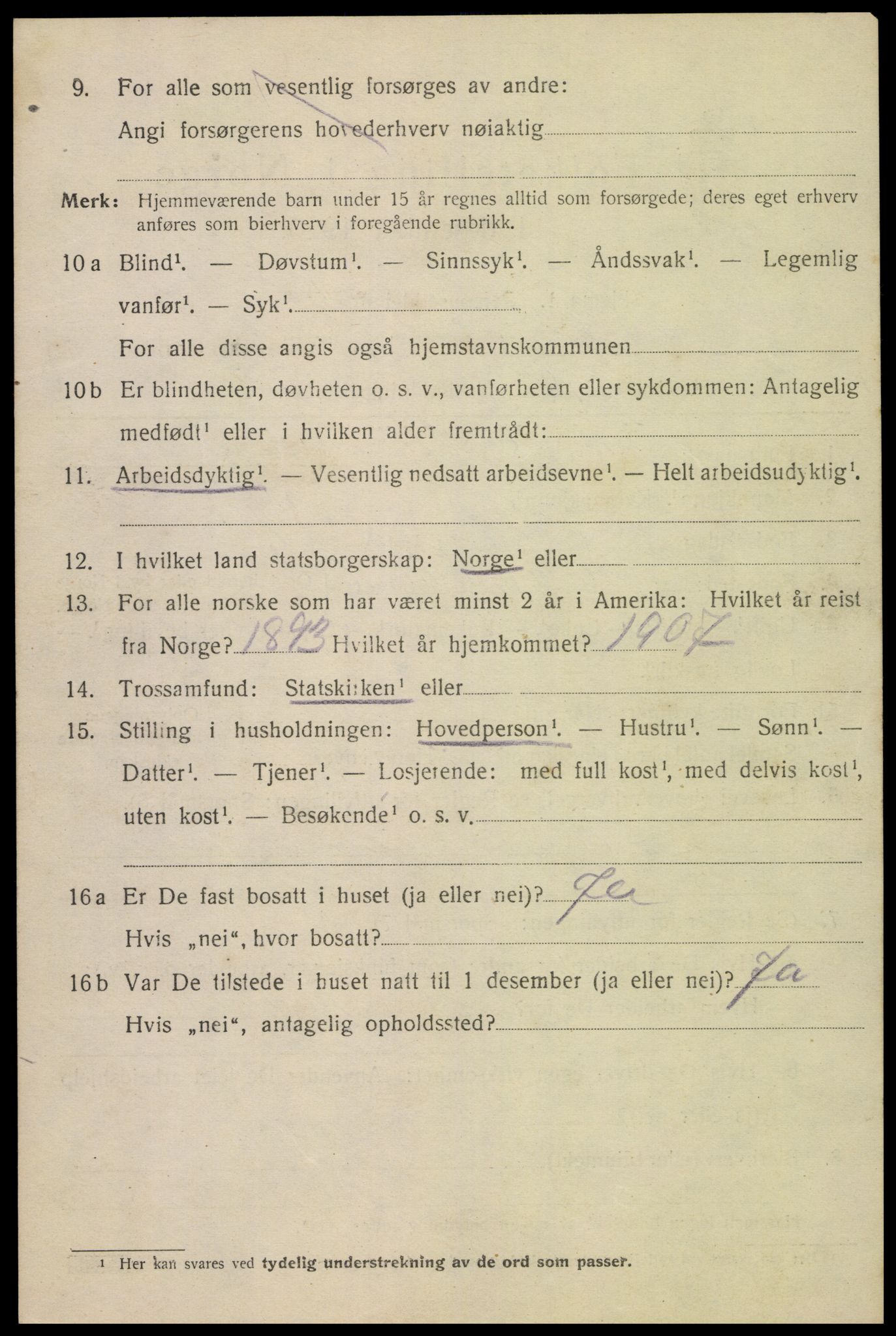 SAK, Folketelling 1920 for 1004 Flekkefjord kjøpstad, 1920, s. 5441