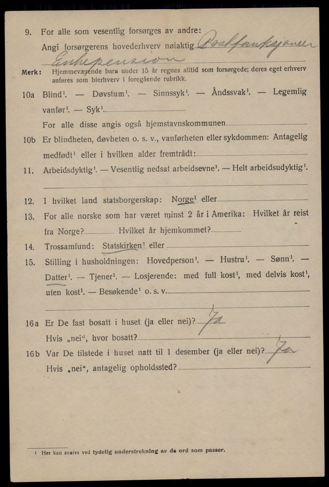 SAST, Folketelling 1920 for 1101 Egersund ladested, 1920, s. 8051