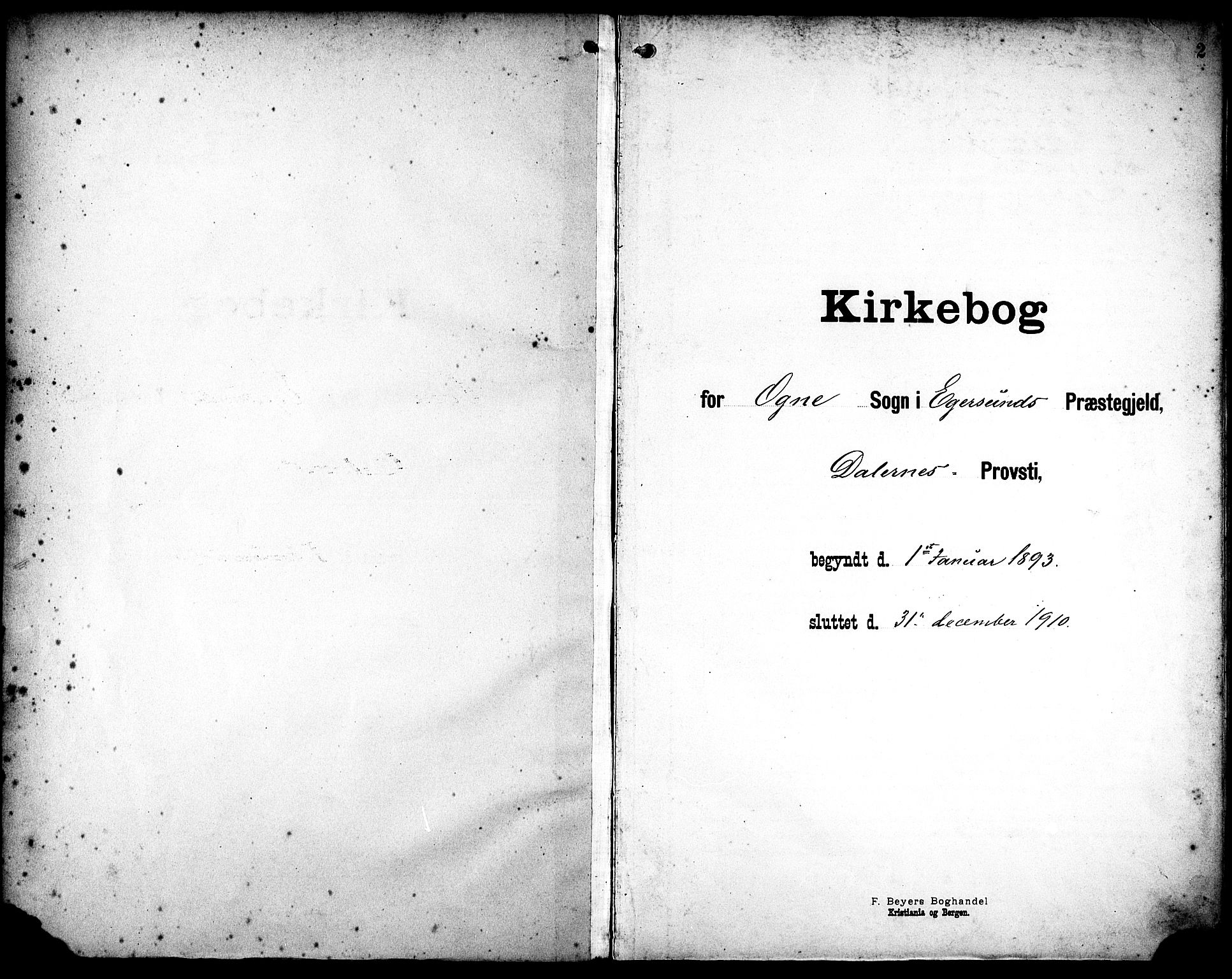 Eigersund sokneprestkontor, SAST/A-101807/S08/L0020: Ministerialbok nr. A 19, 1893-1910, s. 2