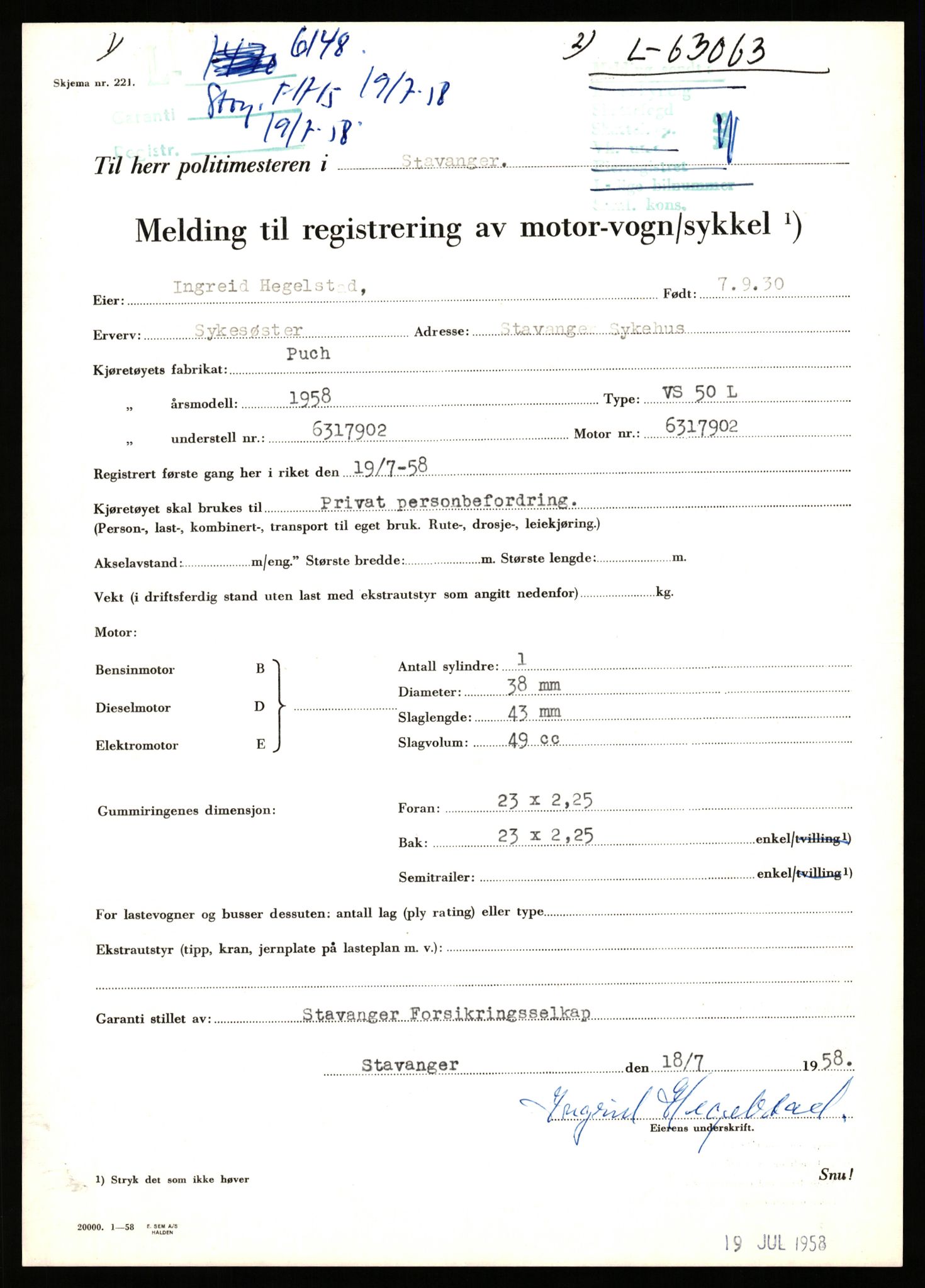 Stavanger trafikkstasjon, AV/SAST-A-101942/0/F/L0016: L-5950 - L-6499, 1930-1971, s. 755