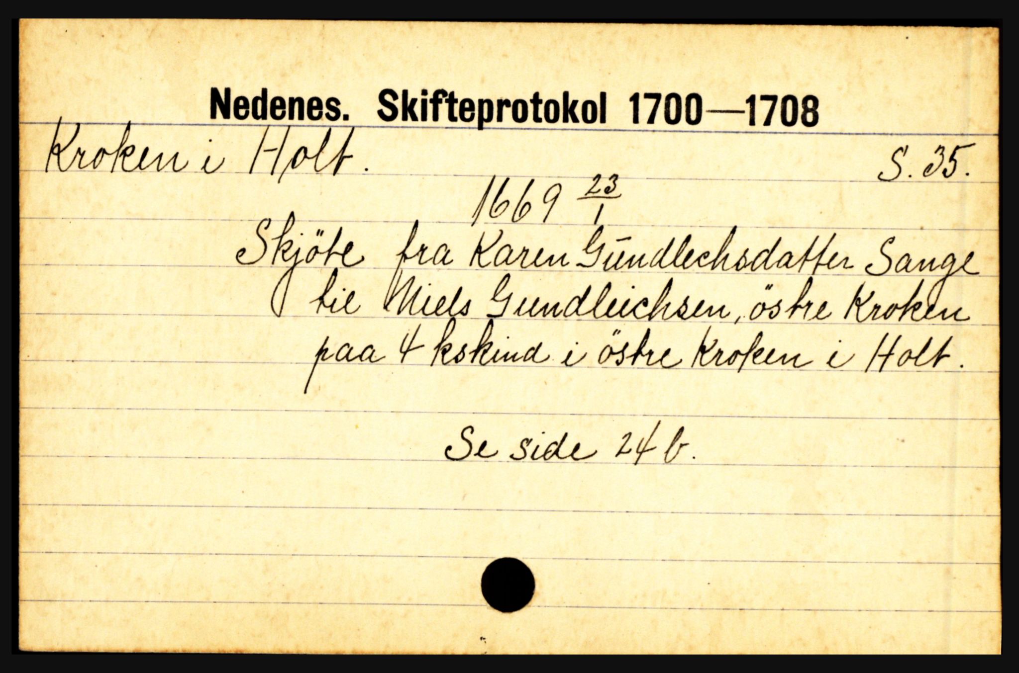 Nedenes sorenskriveri før 1824, AV/SAK-1221-0007/H, s. 15997