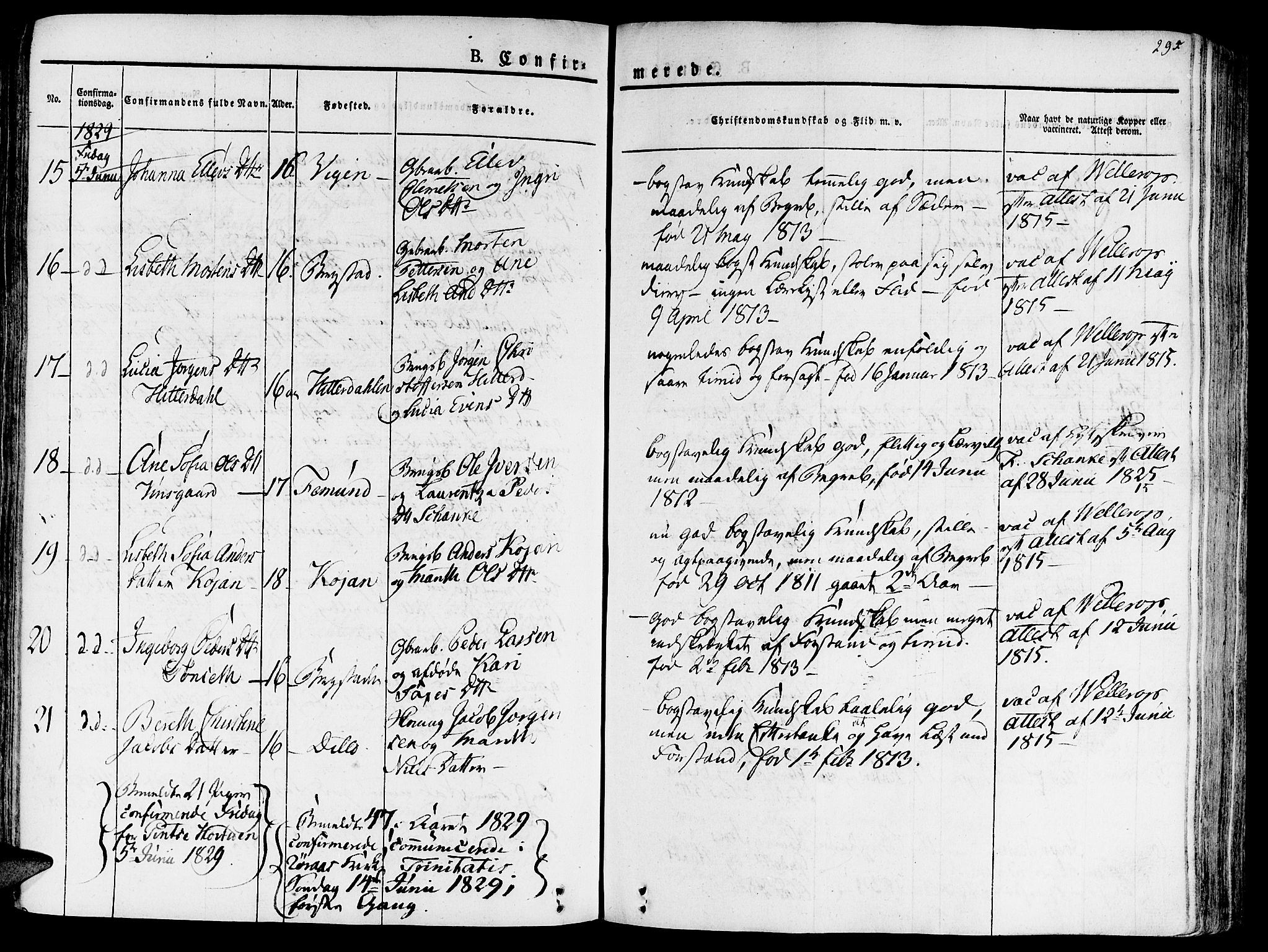 Ministerialprotokoller, klokkerbøker og fødselsregistre - Sør-Trøndelag, AV/SAT-A-1456/681/L0930: Ministerialbok nr. 681A08, 1829-1844, s. 295