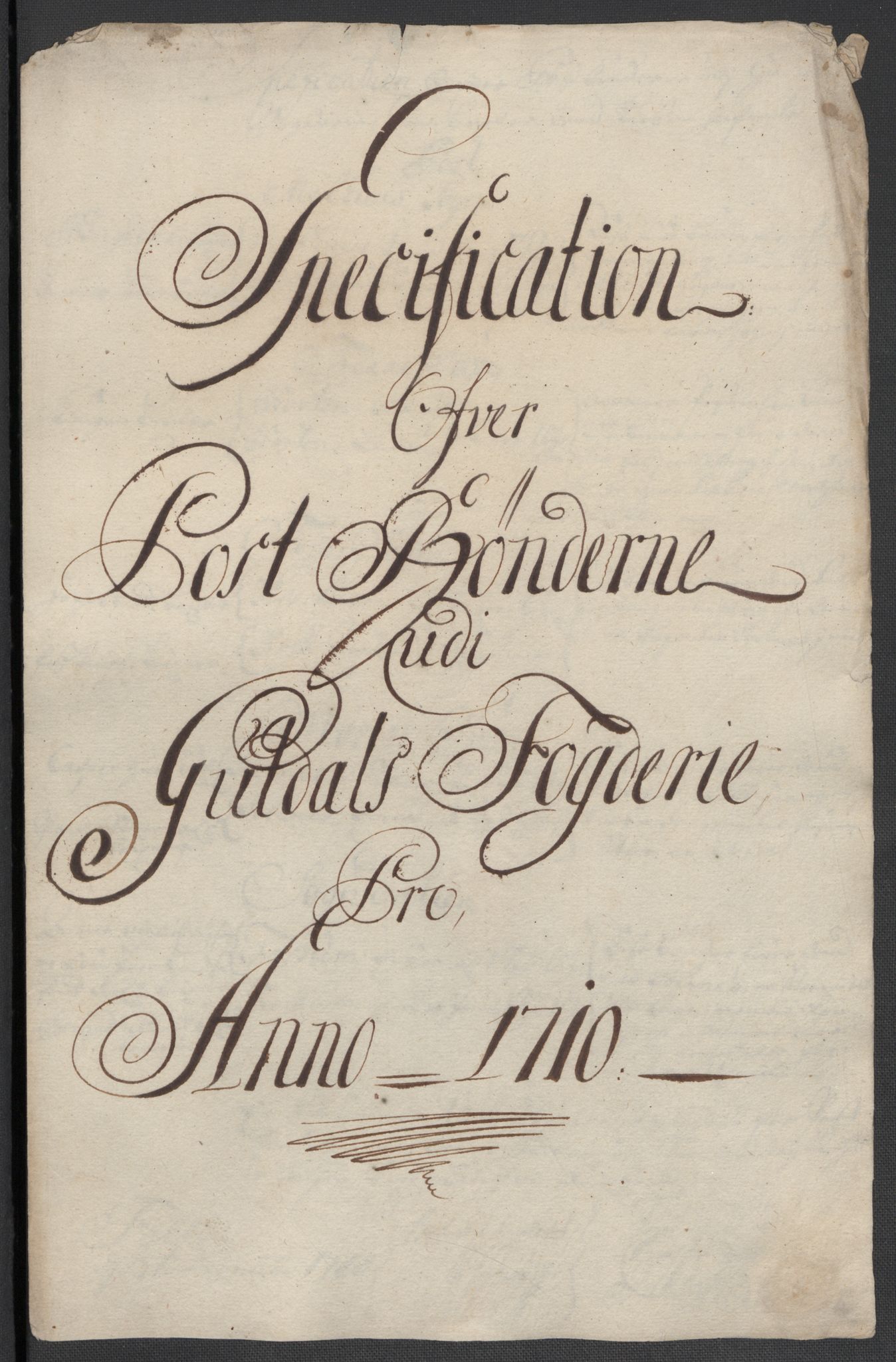 Rentekammeret inntil 1814, Reviderte regnskaper, Fogderegnskap, RA/EA-4092/R60/L3960: Fogderegnskap Orkdal og Gauldal, 1710, s. 407