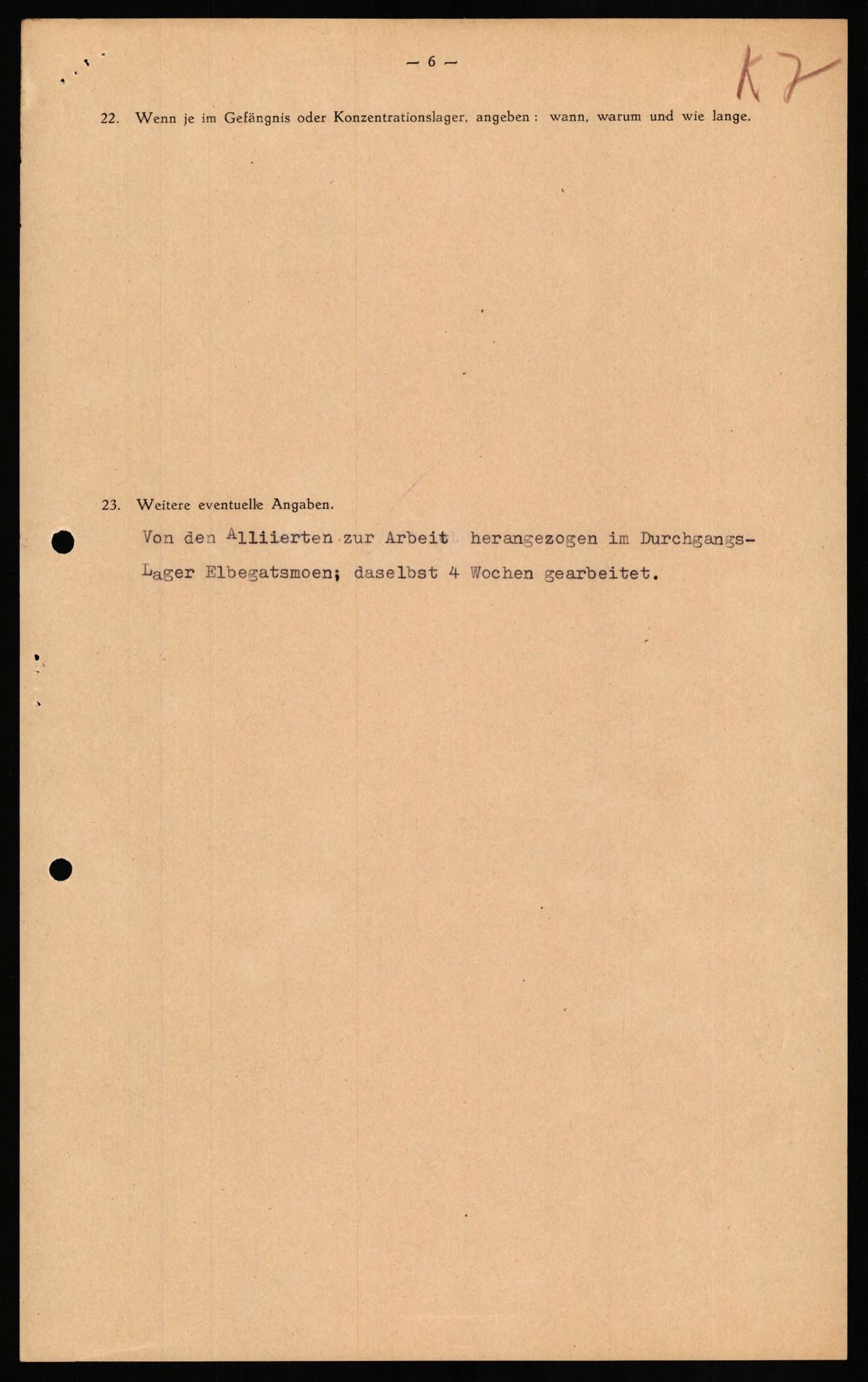 Forsvaret, Forsvarets overkommando II, AV/RA-RAFA-3915/D/Db/L0018: CI Questionaires. Tyske okkupasjonsstyrker i Norge. Tyskere., 1945-1946, s. 74