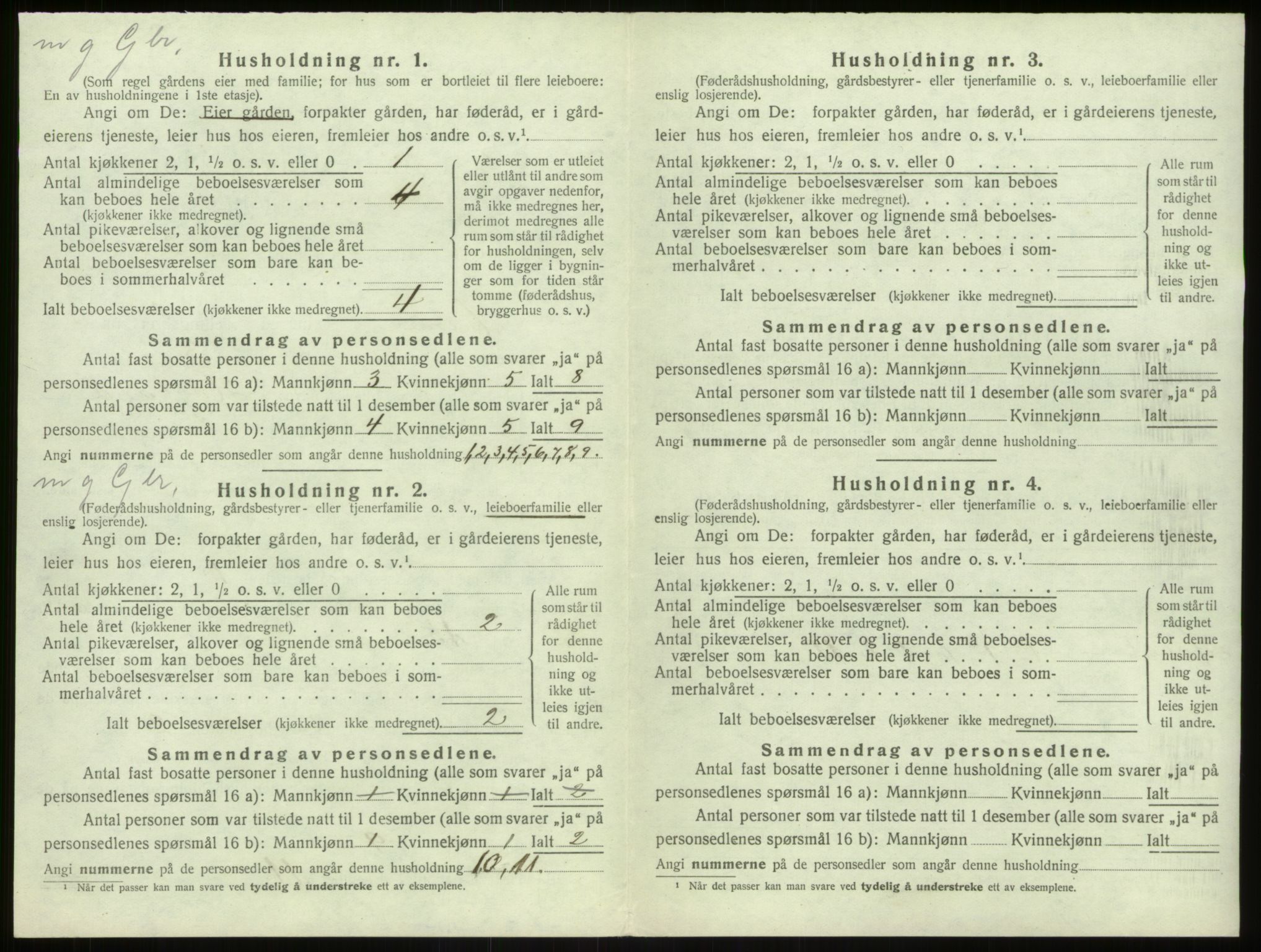 SAB, Folketelling 1920 for 1254 Hamre herred, 1920, s. 413
