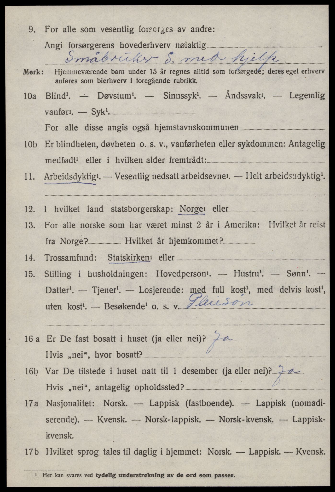 SAT, Folketelling 1920 for 1629 Jøssund herred, 1920, s. 3739