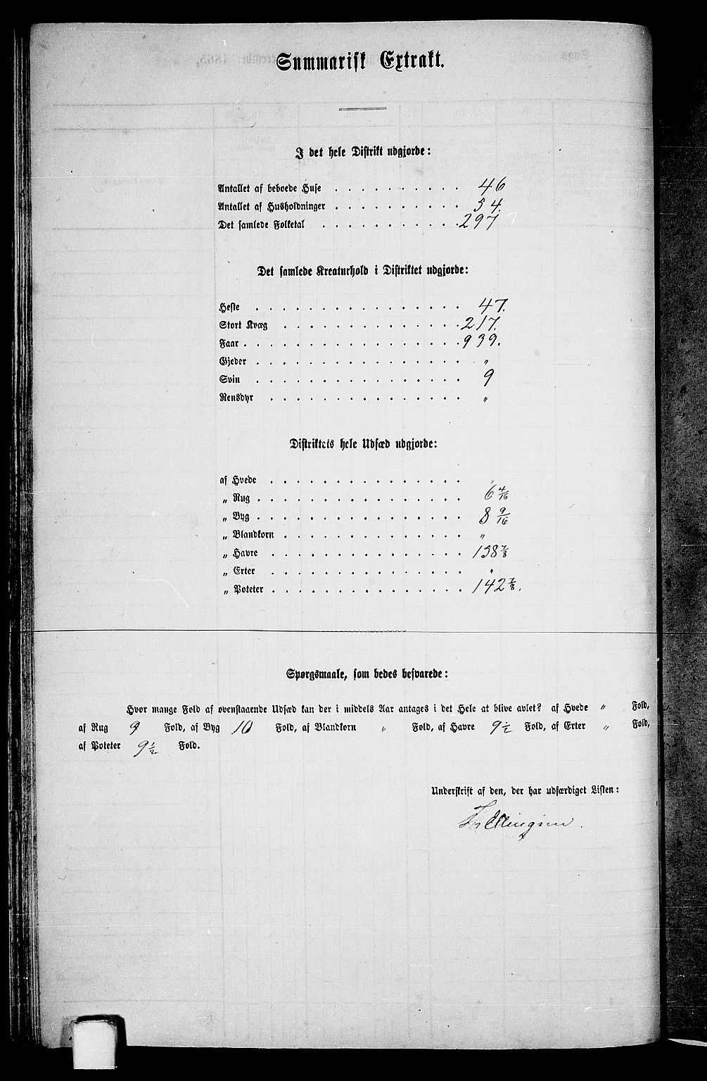 RA, Folketelling 1865 for 1120P Klepp prestegjeld, 1865, s. 40