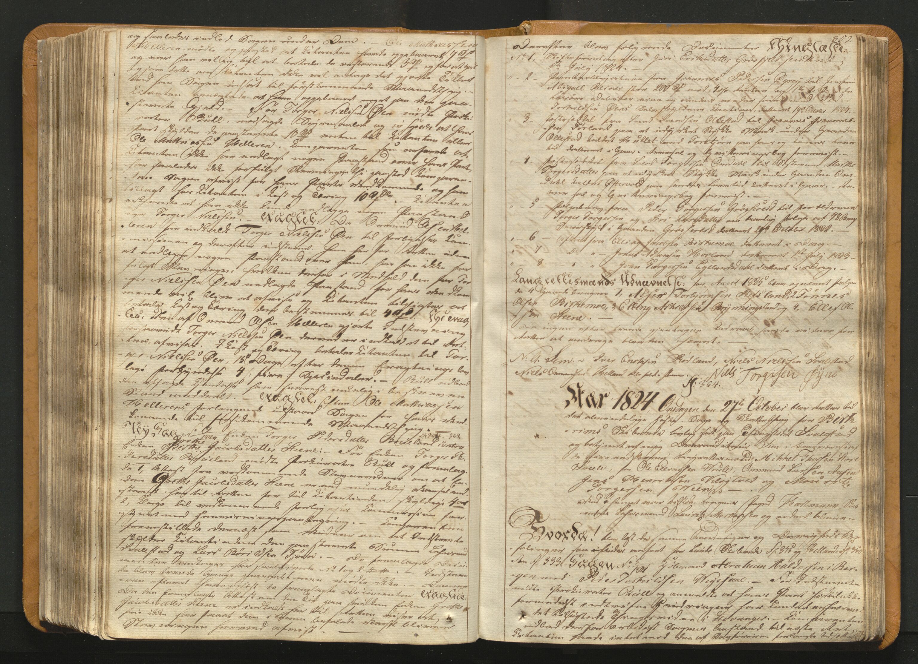 Jæren og Dalane sorenskriveri, AV/SAST-A-100306/3/30/30BAA/L0001: Tingbok for Dalane, 1820-1828, s. 351b-352a